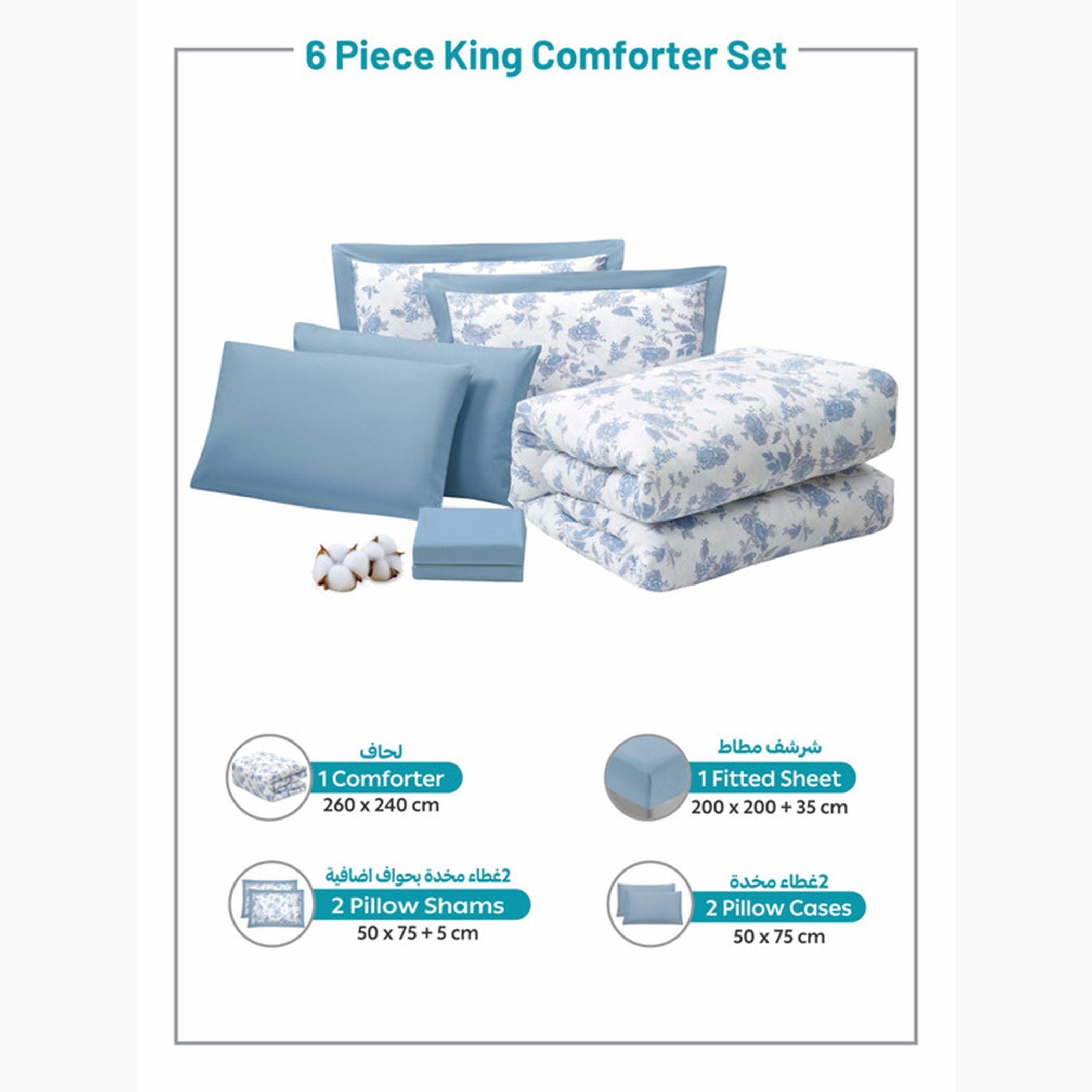 Cotton Printed Comforter Set, King-household-bedding-comfortersandbedspreads-comforters-image-60