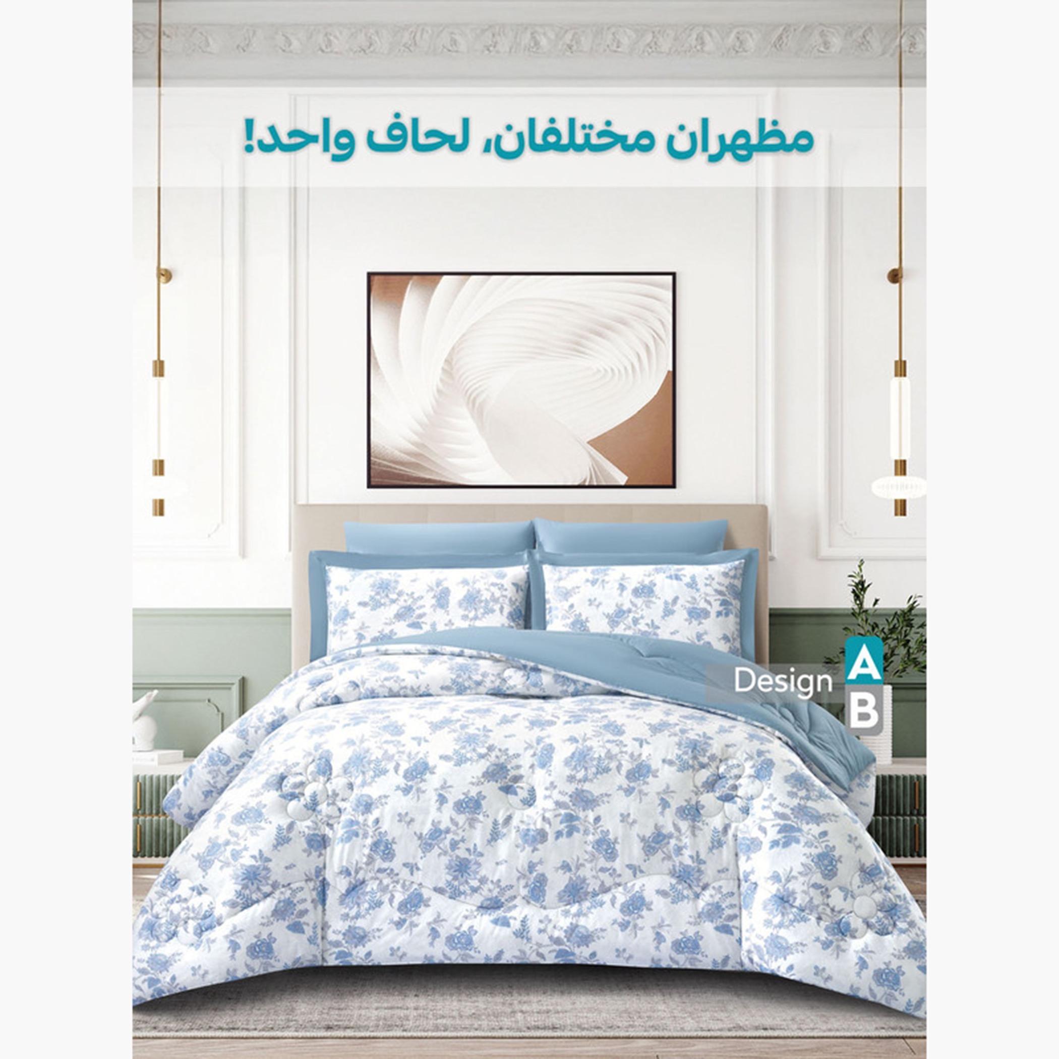 Cotton Printed Comforter Set, King-household-bedding-comfortersandbedspreads-comforters-image-61