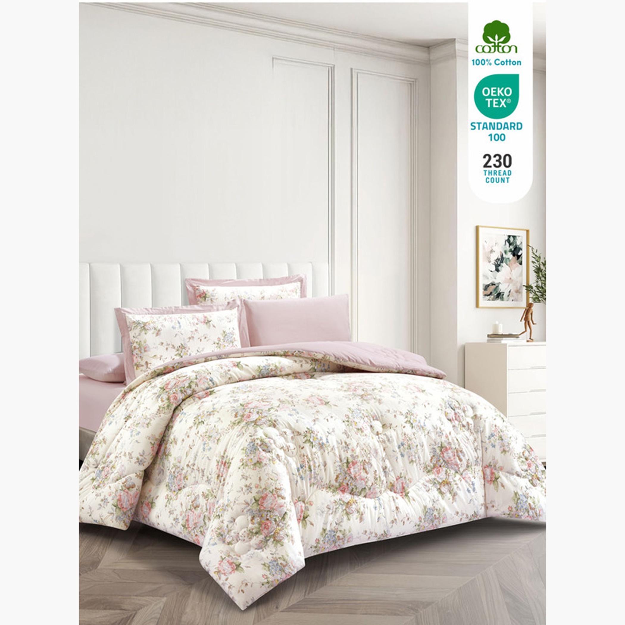 Cotton Printed Comforter Set, King-household-bedding-comfortersandbedspreads-comforters-image-65