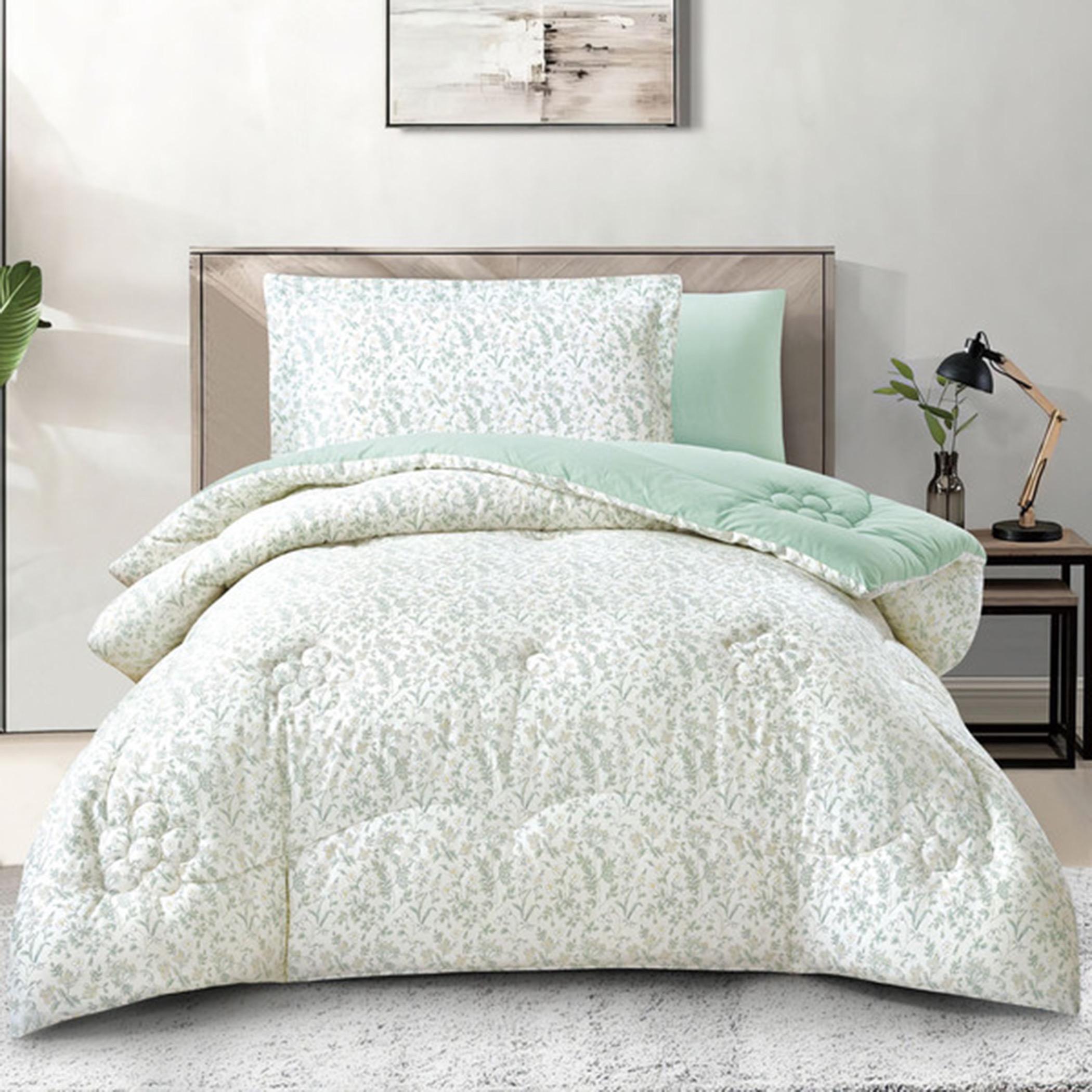 Printed Cotton Comforter Set, Single-household-bedding-comfortersandbedspreads-comforters-image-1