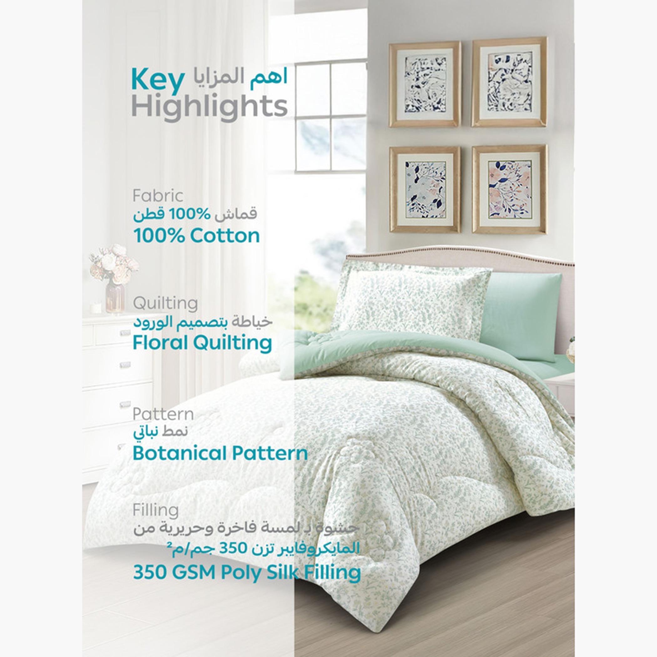 Printed Cotton Comforter Set, Single-household-bedding-comfortersandbedspreads-comforters-image-6