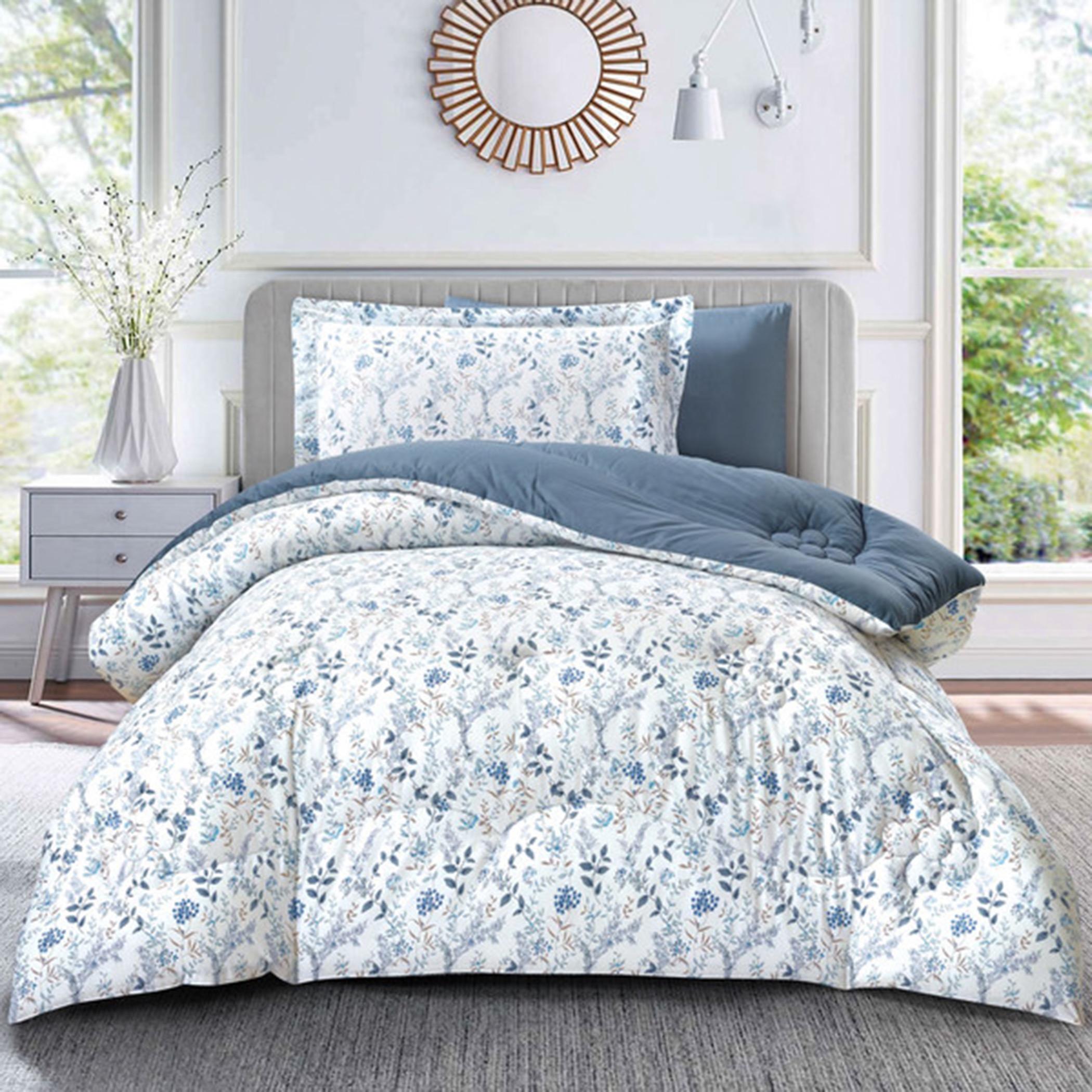 Printed Cotton Comforter Set, Single-household-bedding-comfortersandbedspreads-comforters-image-8