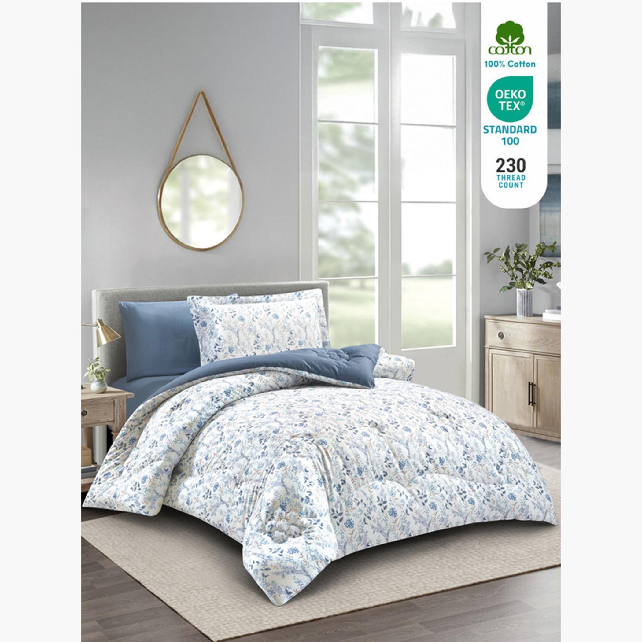 Printed Cotton Comforter Set, Single-household-bedding-comfortersandbedspreads-comforters-image-9