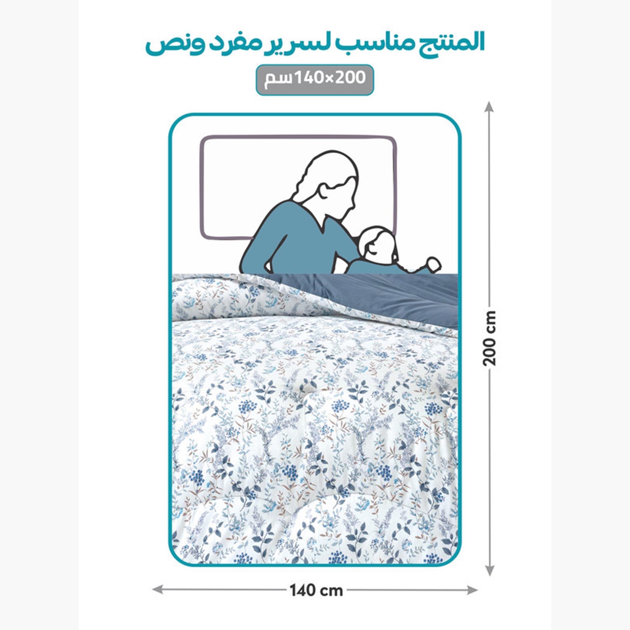 Printed Cotton Comforter Set, Single-household-bedding-comfortersandbedspreads-comforters-image-10