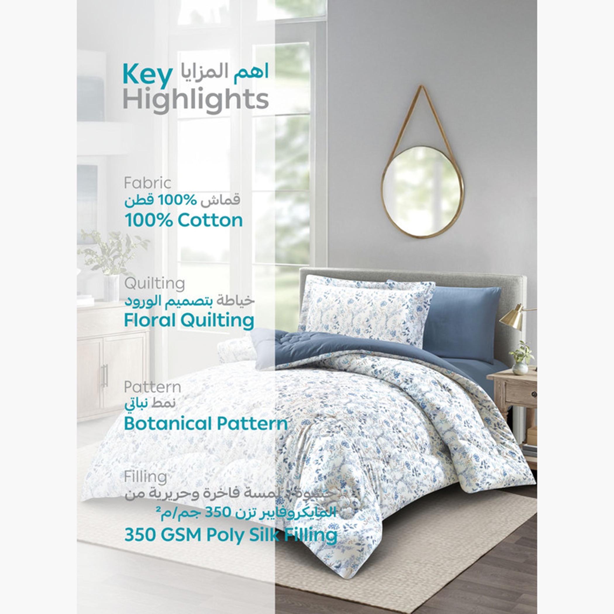 Printed Cotton Comforter Set, Single-household-bedding-comfortersandbedspreads-comforters-image-13