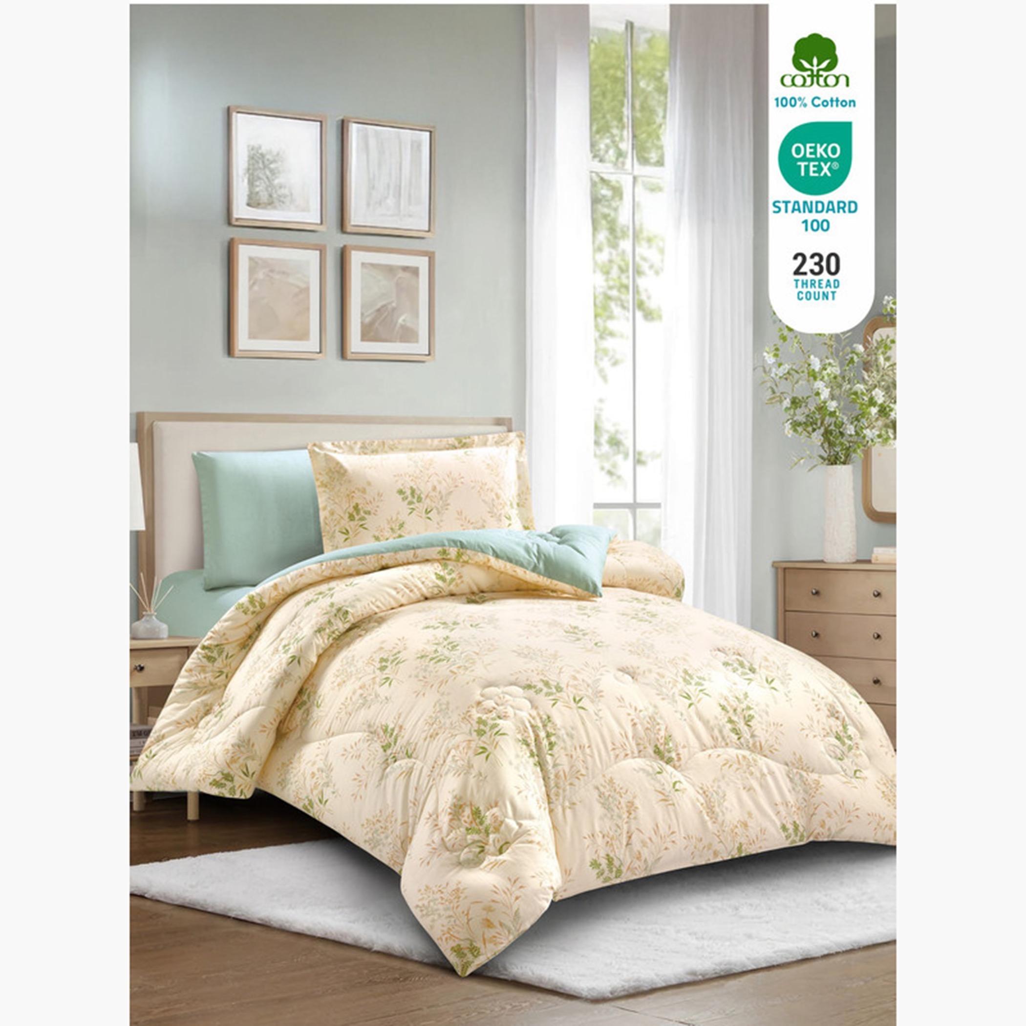 Printed Cotton Comforter Set, Single-household-bedding-comfortersandbedspreads-comforters-image-16