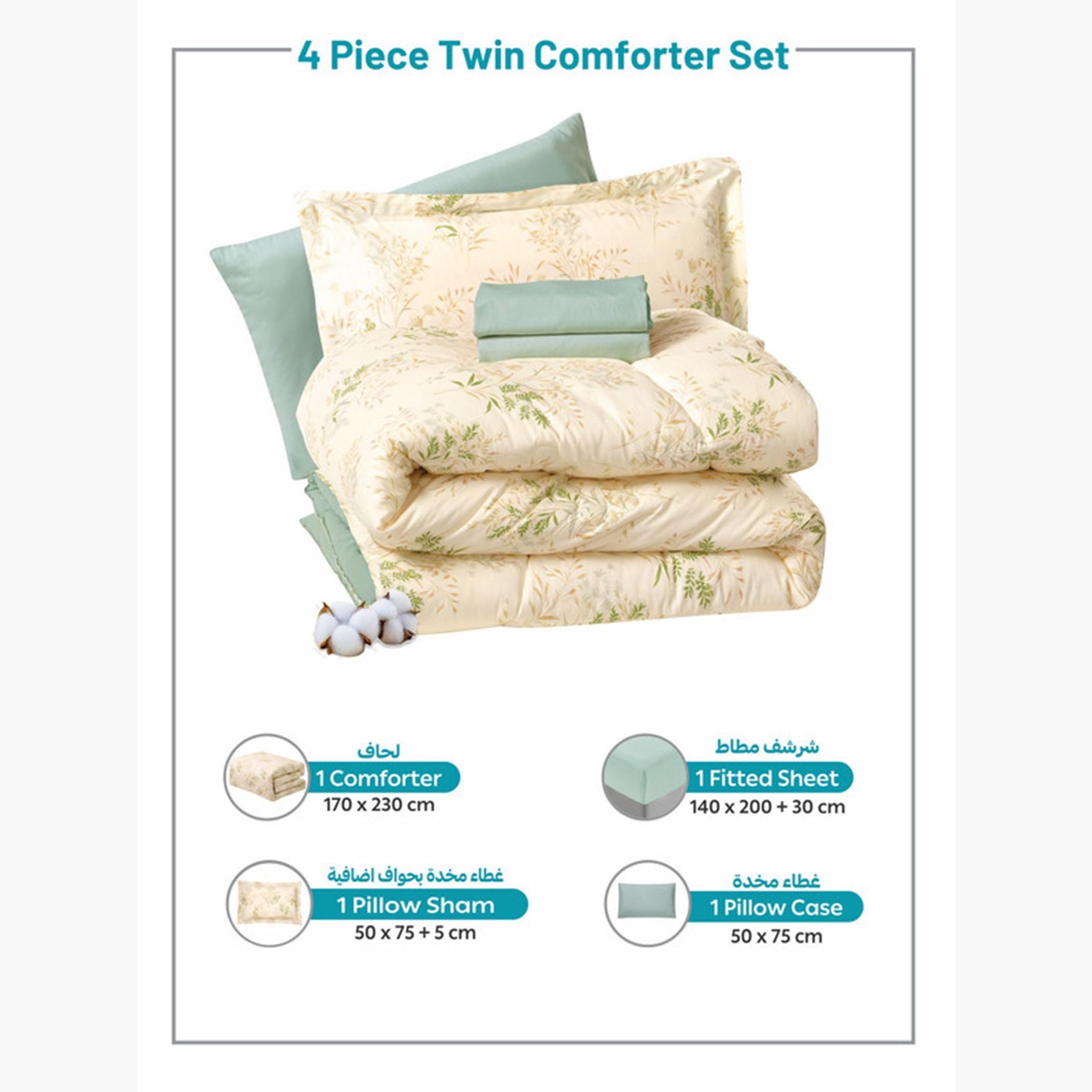 Printed Cotton Comforter Set, Single-household-bedding-comfortersandbedspreads-comforters-image-18