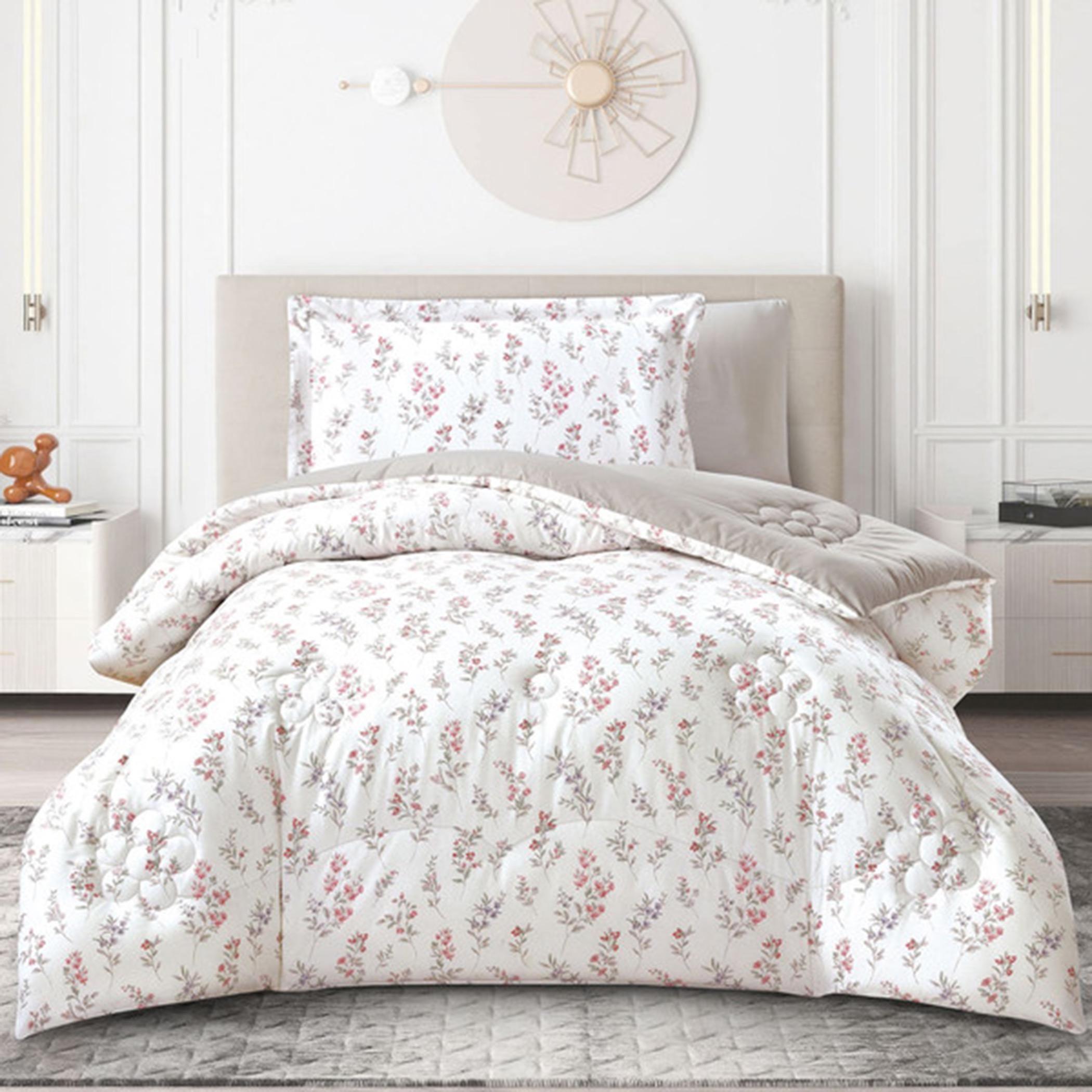Printed Cotton Comforter Set, Single-household-bedding-comfortersandbedspreads-comforters-image-22