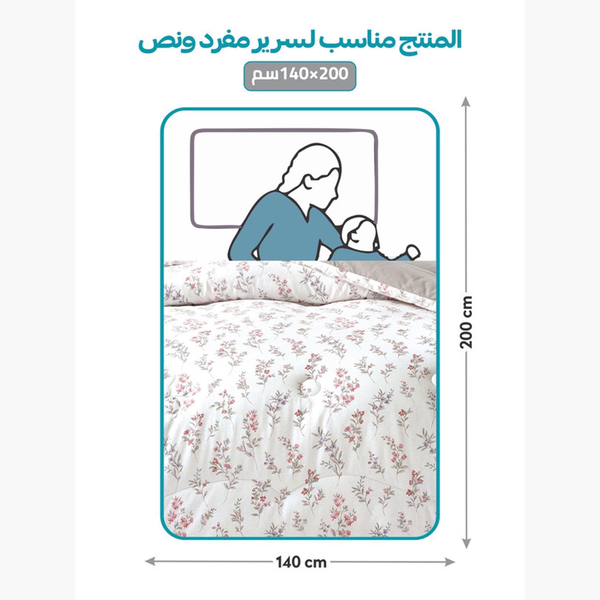 Printed Cotton Comforter Set, Single-household-bedding-comfortersandbedspreads-comforters-image-24