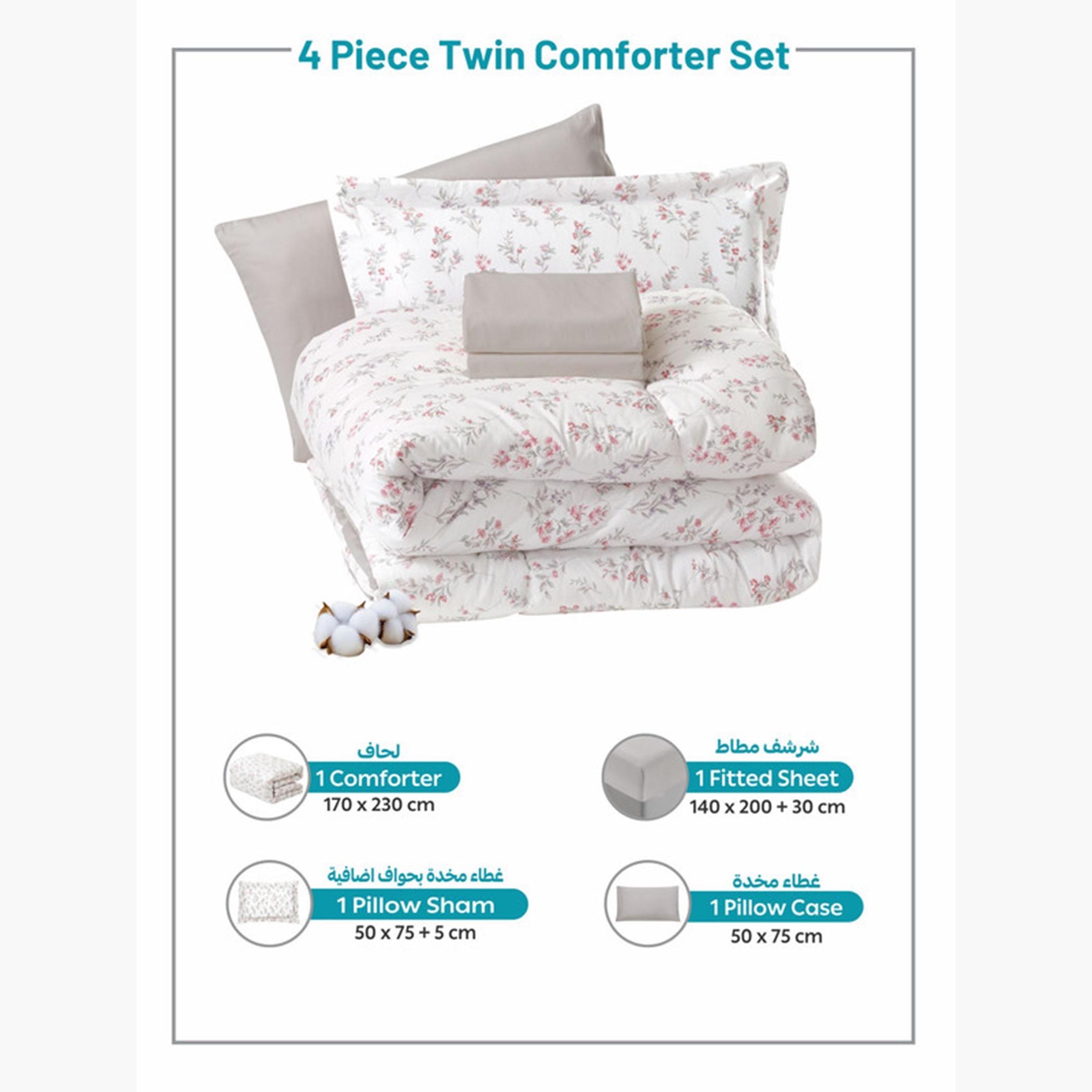 Printed Cotton Comforter Set, Single-household-bedding-comfortersandbedspreads-comforters-image-25