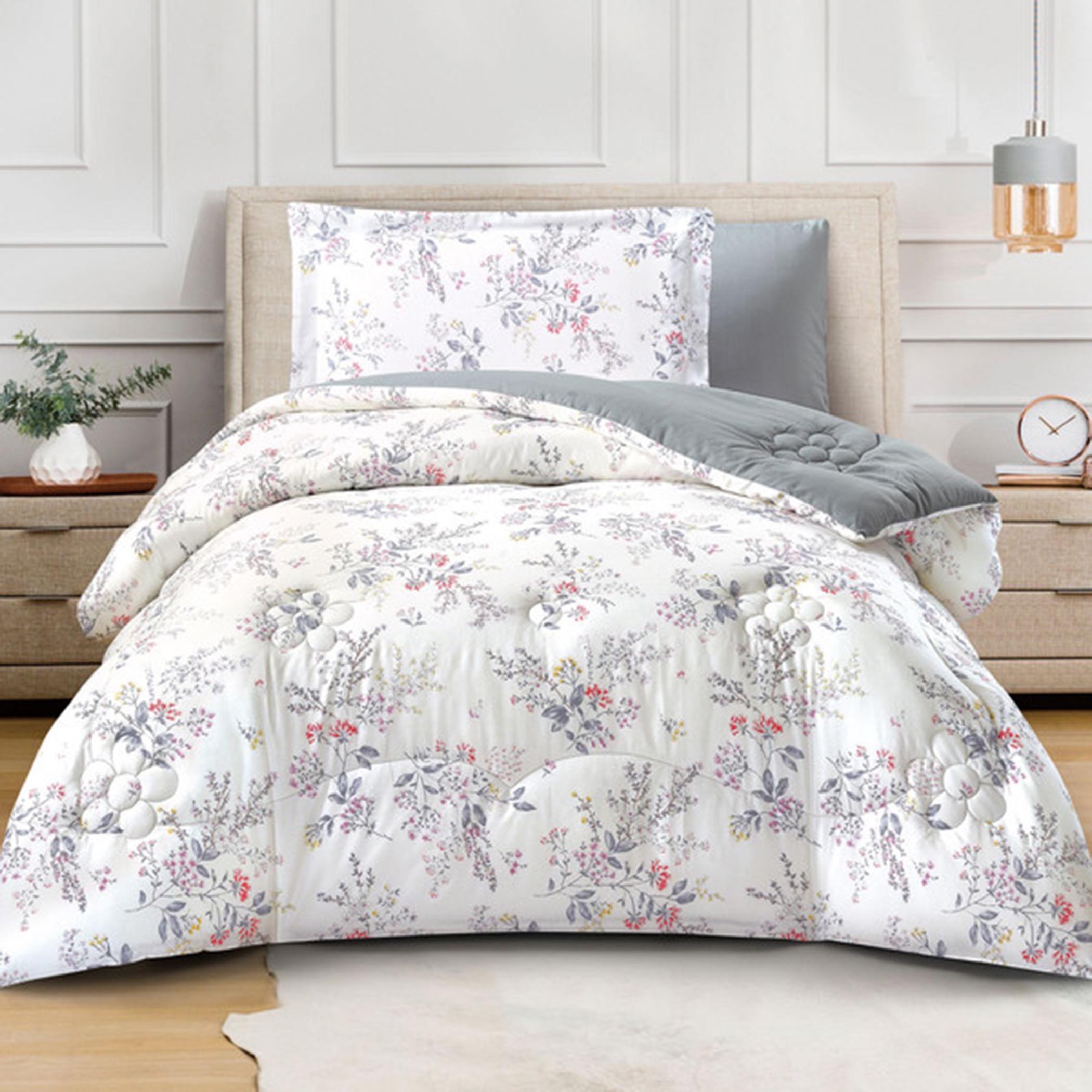 Printed Cotton Comforter Set, Single-household-bedding-comfortersandbedspreads-comforters-image-29
