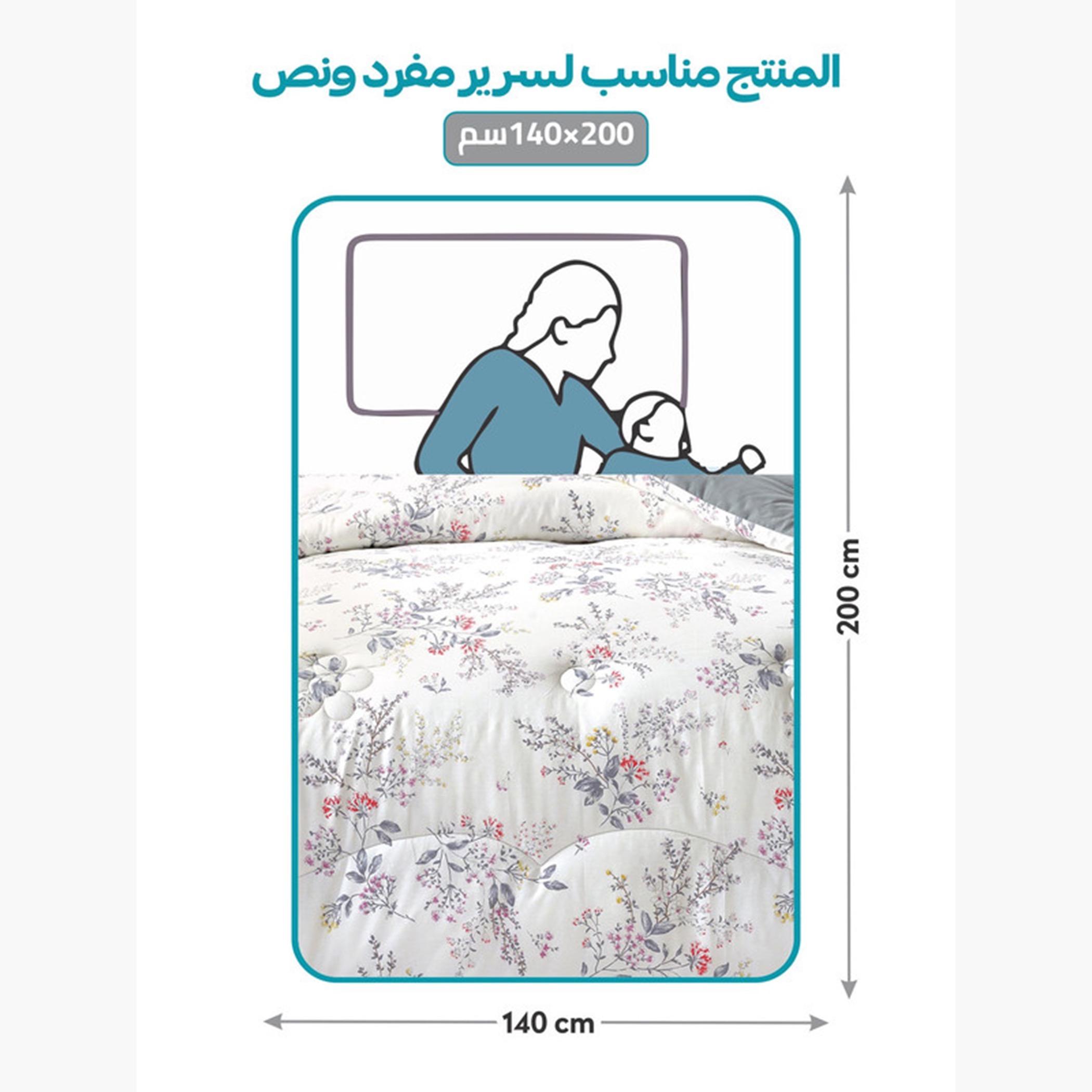 Printed Cotton Comforter Set, Single-household-bedding-comfortersandbedspreads-comforters-image-31