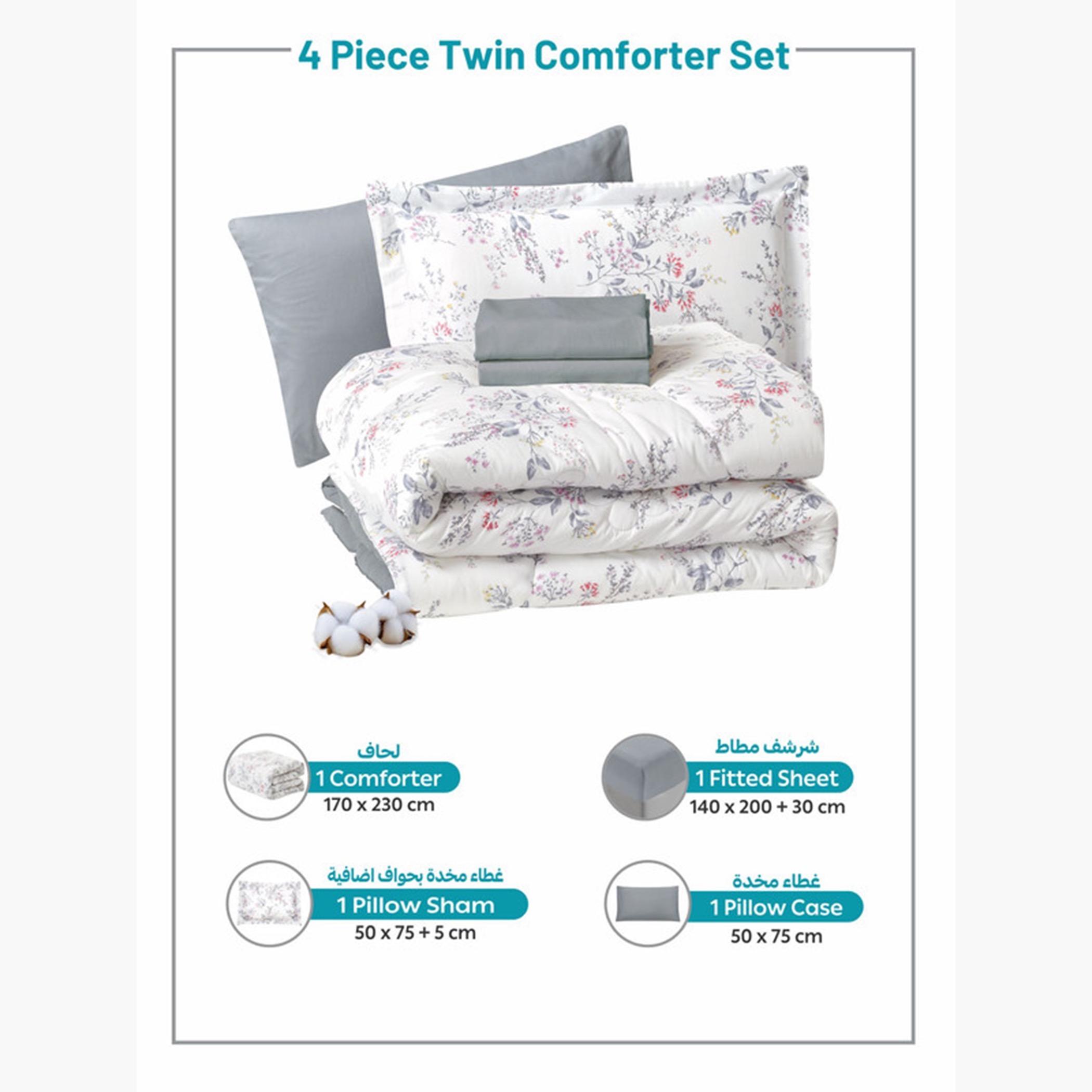 Printed Cotton Comforter Set, Single-household-bedding-comfortersandbedspreads-comforters-image-32