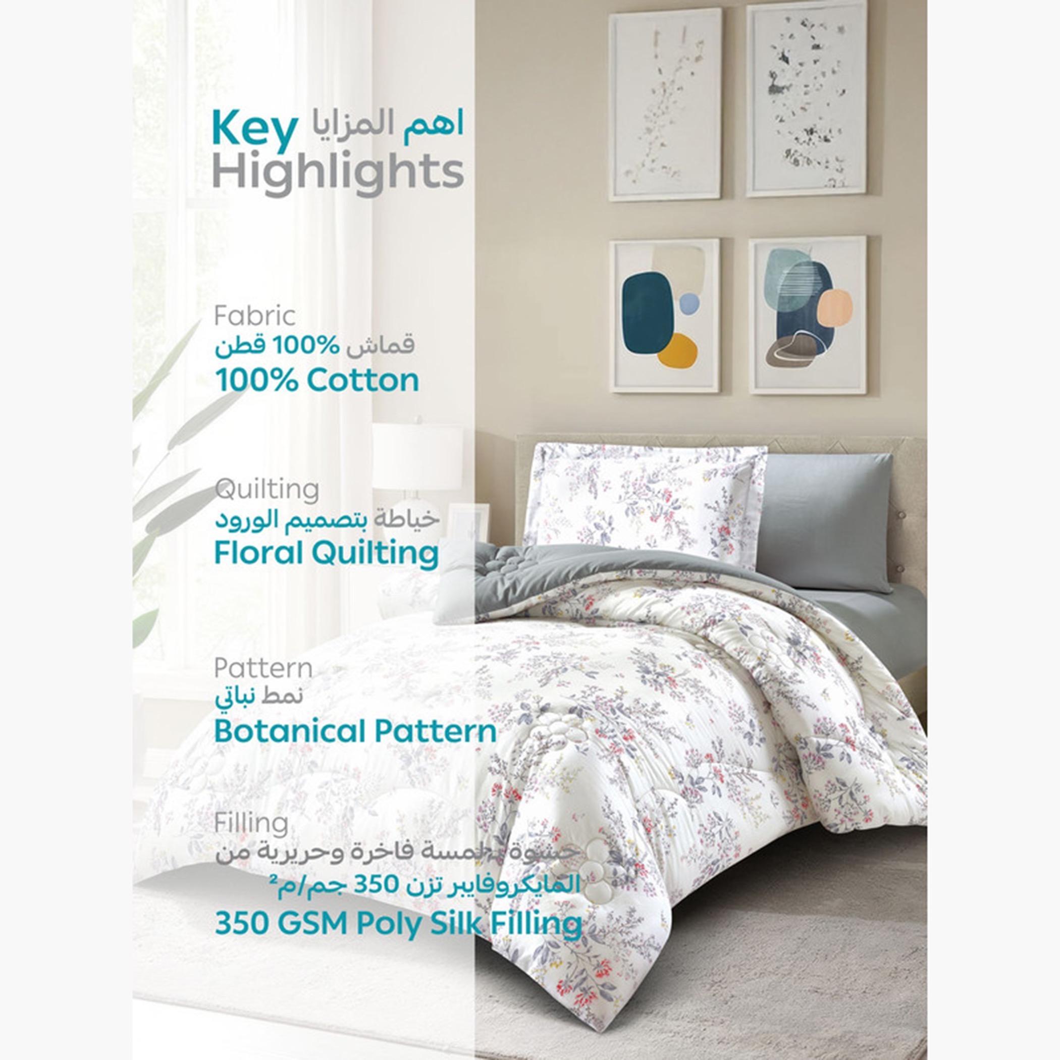 Printed Cotton Comforter Set, Single-household-bedding-comfortersandbedspreads-comforters-image-34