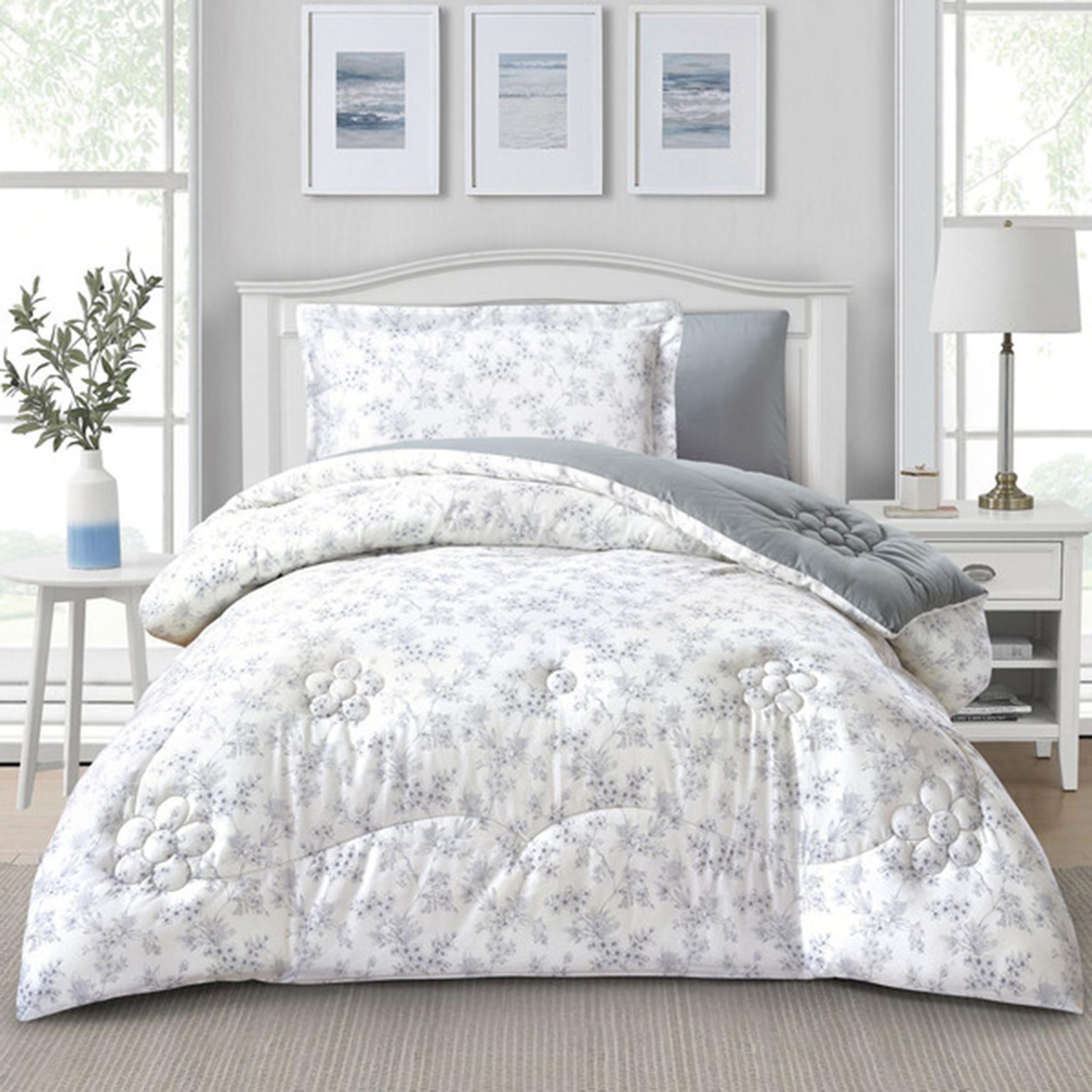 دوناتيلا طقم لحاف قطن مطبوع، مفرد-household-bedding-comfortersandbedspreads-comforters-image-1