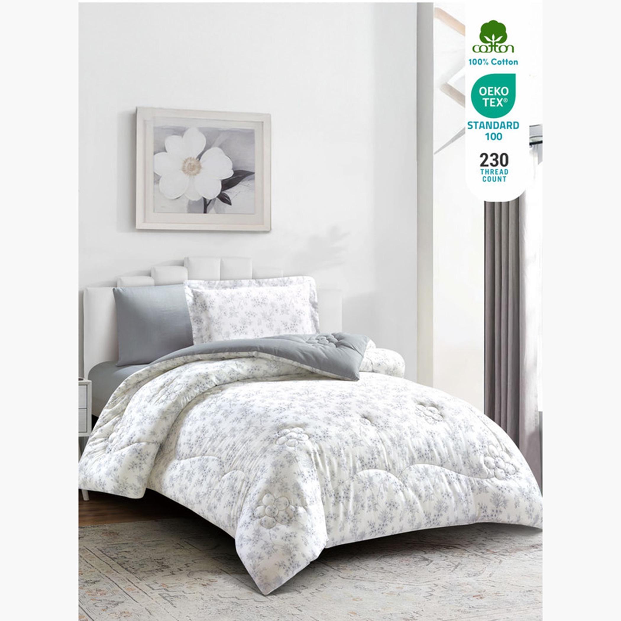 دوناتيلا طقم لحاف قطن مطبوع، مفرد-household-bedding-comfortersandbedspreads-comforters-image-2