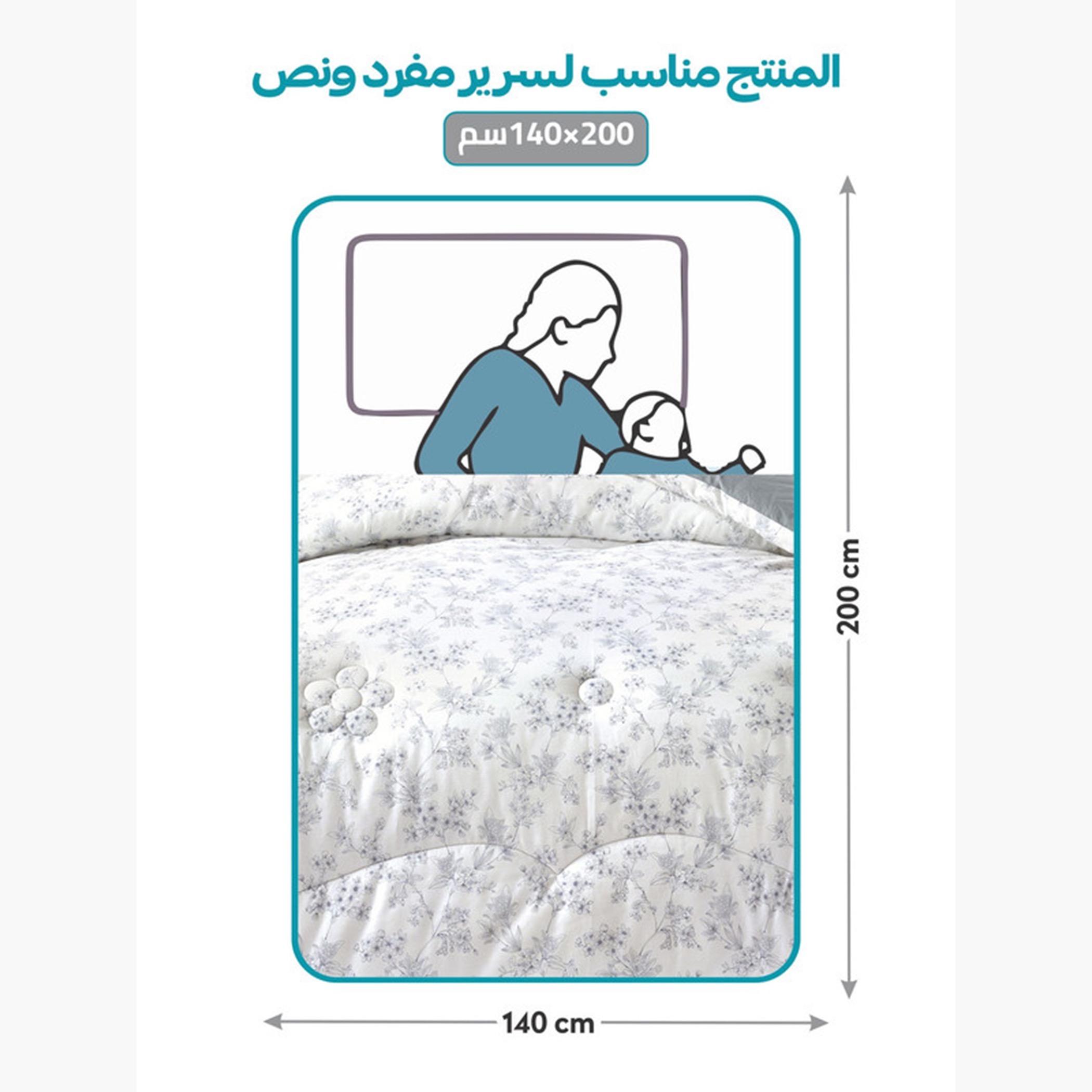 دوناتيلا طقم لحاف قطن مطبوع، مفرد-household-bedding-comfortersandbedspreads-comforters-image-3