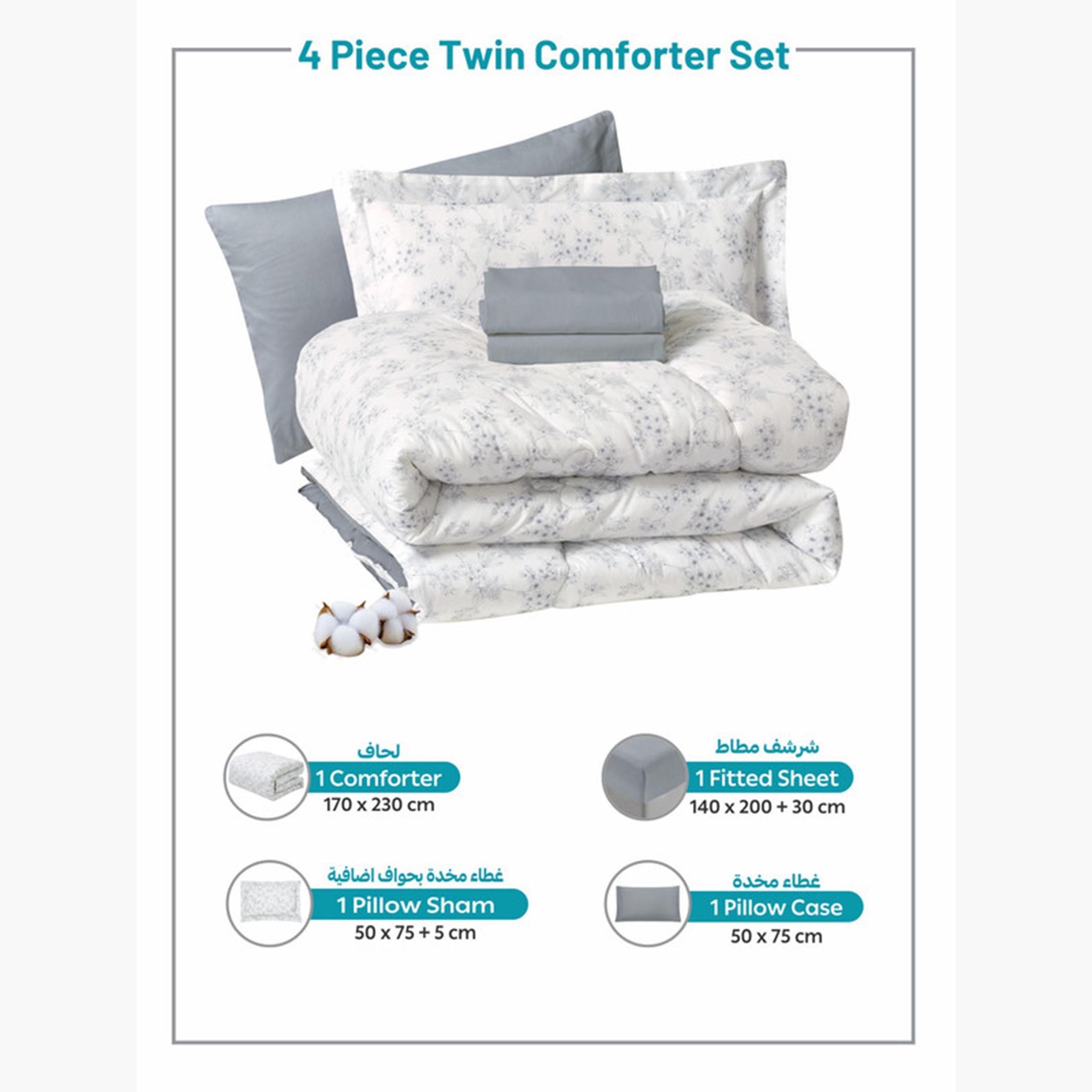 دوناتيلا طقم لحاف قطن مطبوع، مفرد-household-bedding-comfortersandbedspreads-comforters-image-4