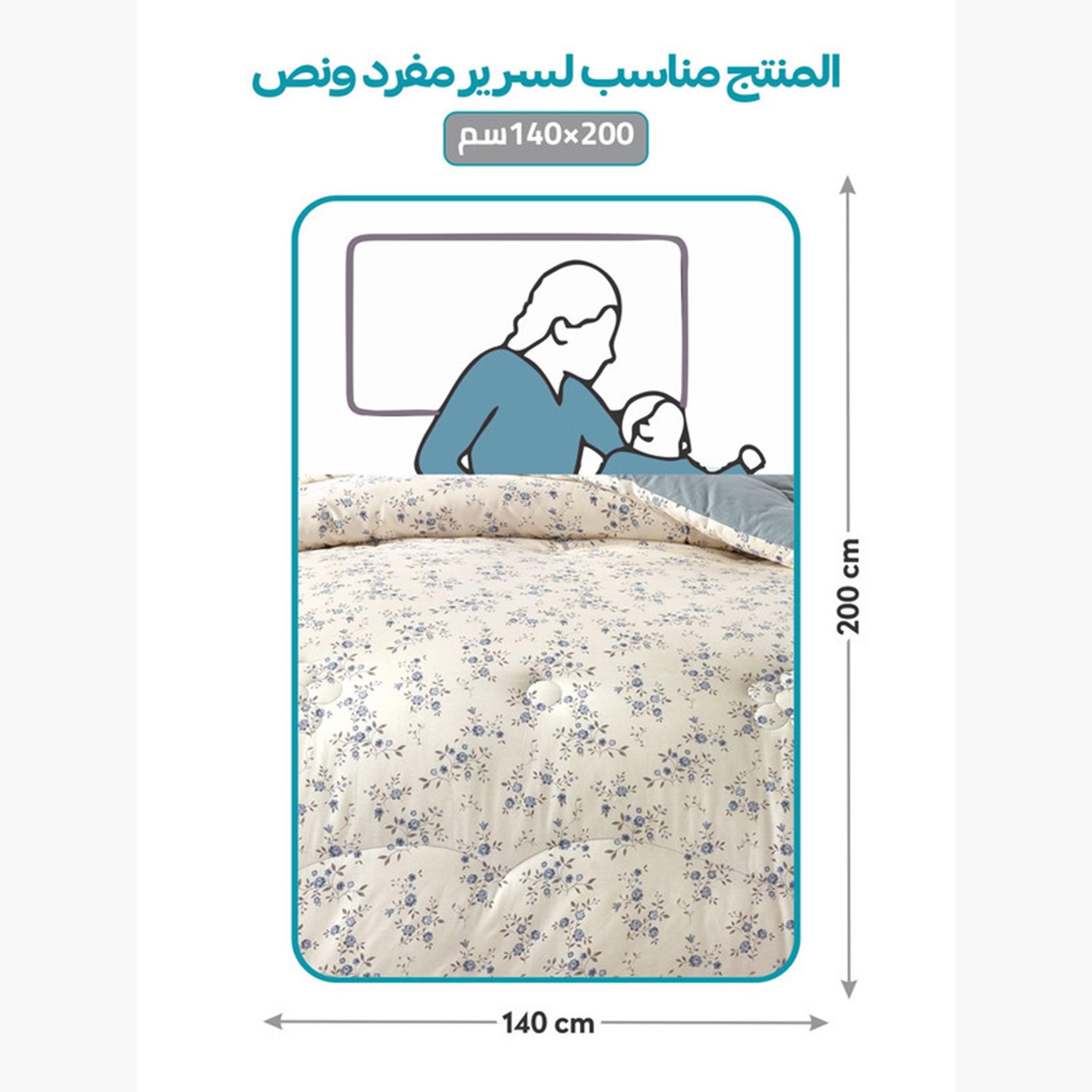 Printed Cotton Comforter Set, Single-household-bedding-comfortersandbedspreads-comforters-image-45