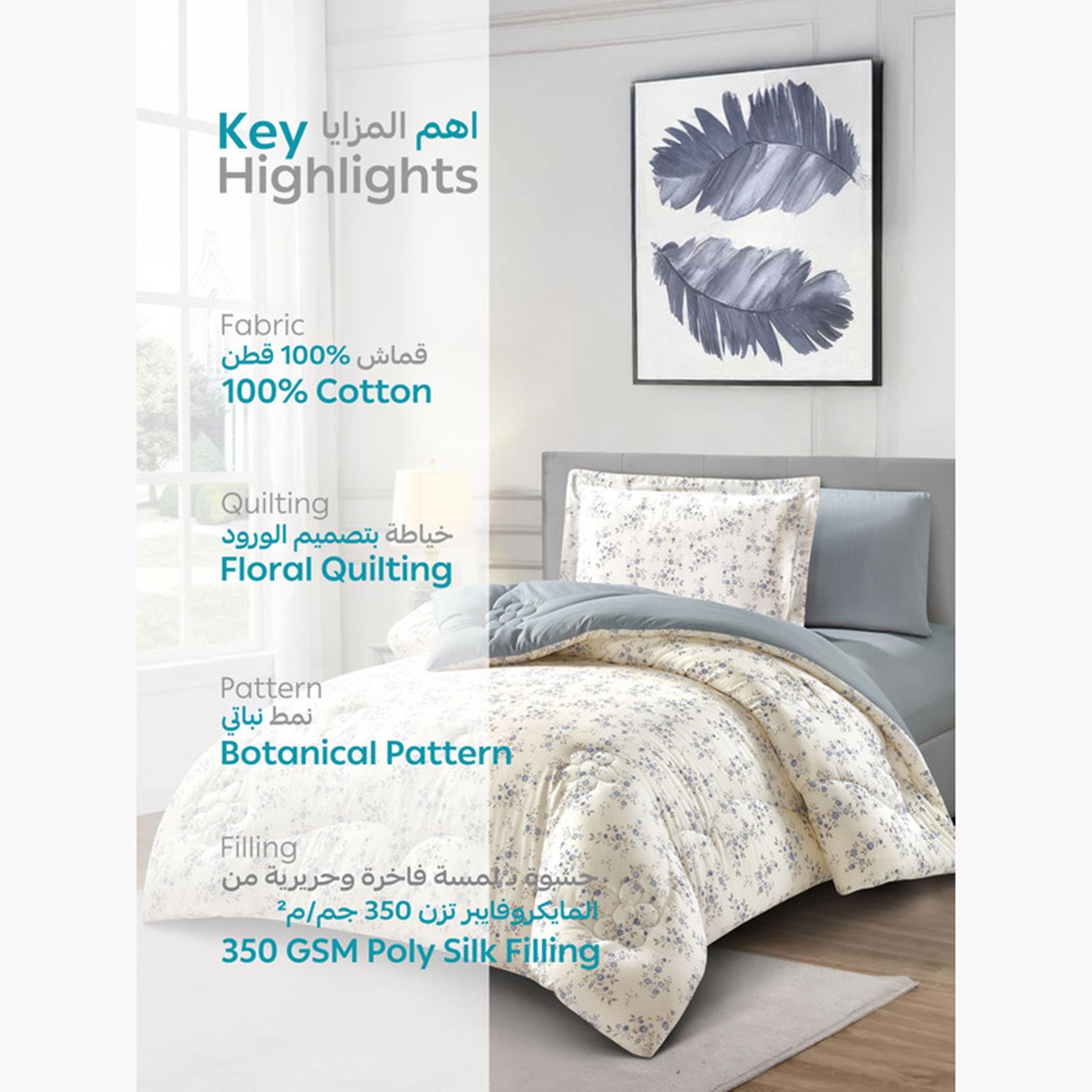 Printed Cotton Comforter Set, Single-household-bedding-comfortersandbedspreads-comforters-image-48