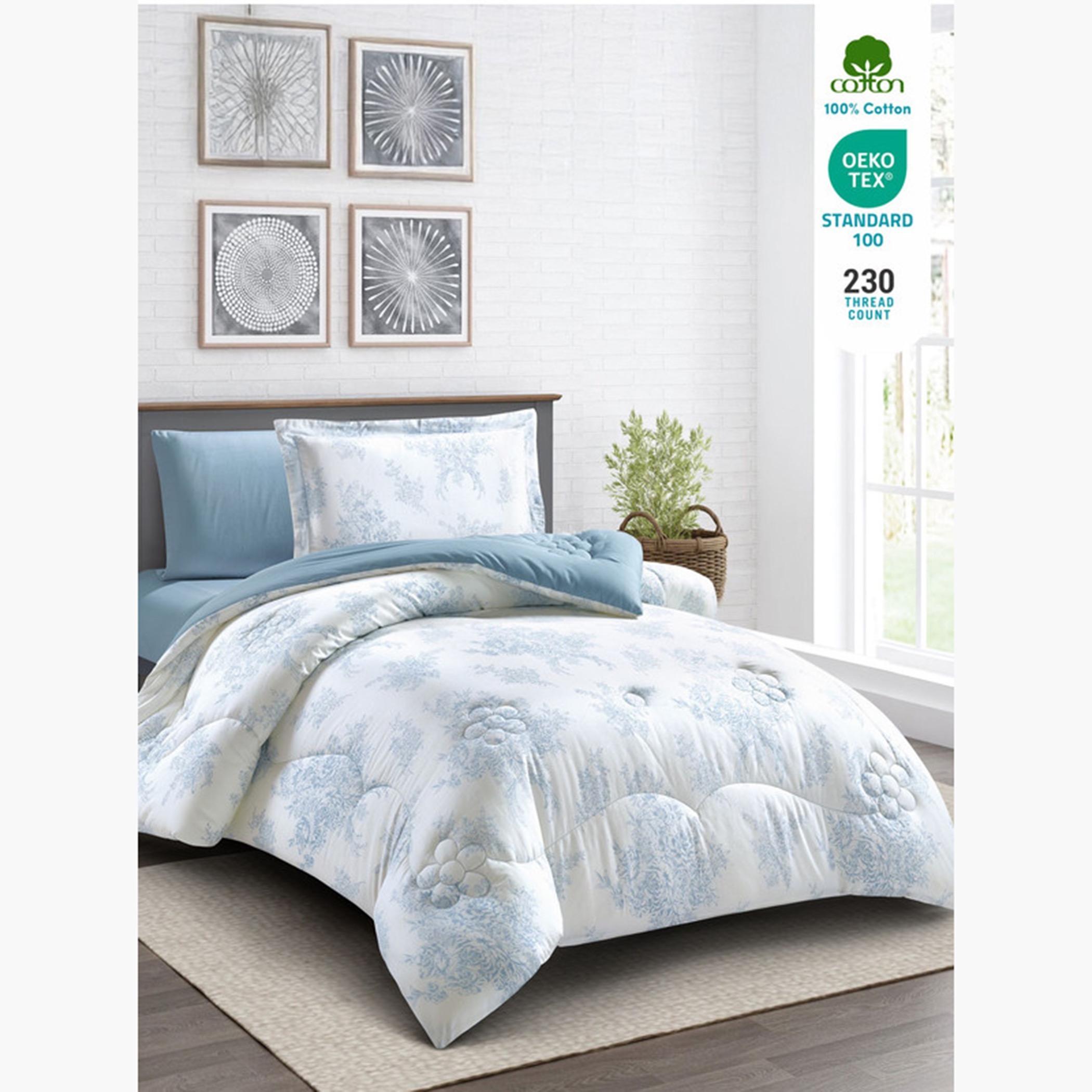 Printed Cotton Comforter Set, Single-household-bedding-comfortersandbedspreads-comforters-image-51