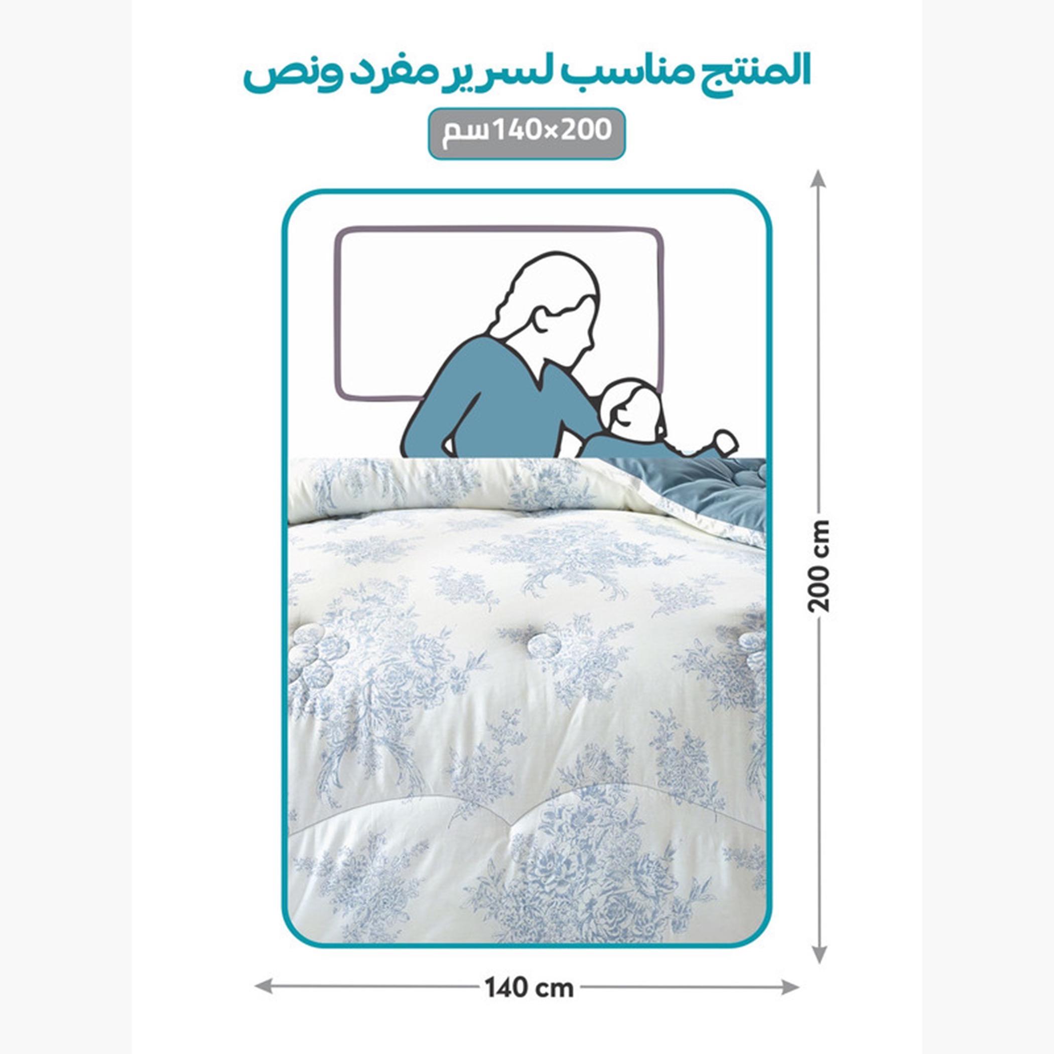Printed Cotton Comforter Set, Single-household-bedding-comfortersandbedspreads-comforters-image-52