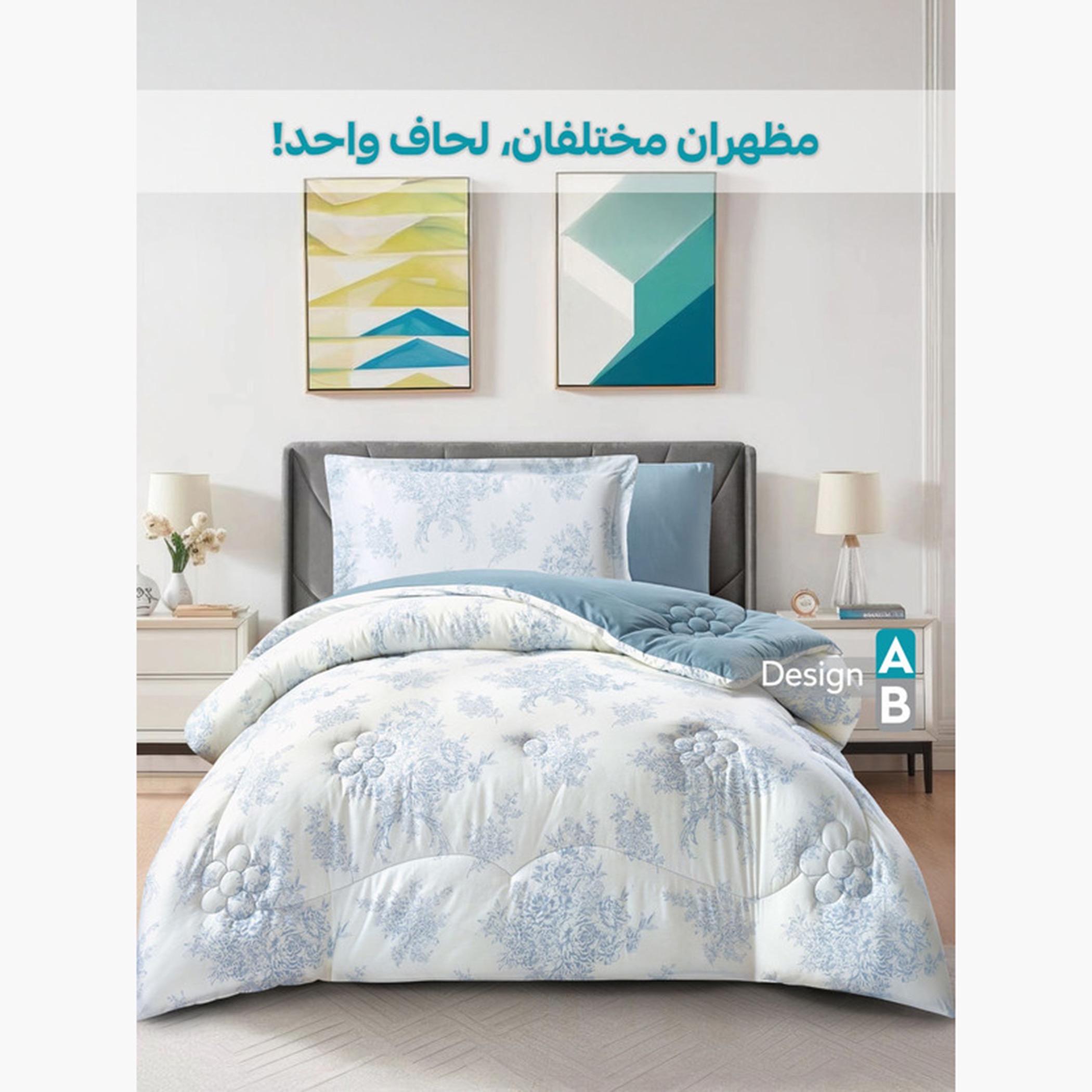 Printed Cotton Comforter Set, Single-household-bedding-comfortersandbedspreads-comforters-image-54