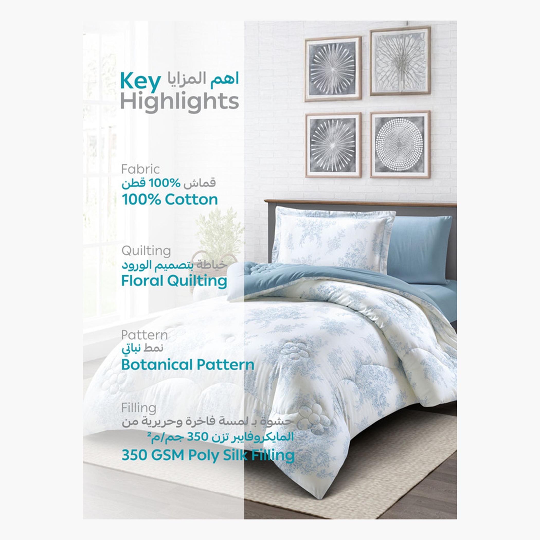 Printed Cotton Comforter Set, Single-household-bedding-comfortersandbedspreads-comforters-image-55