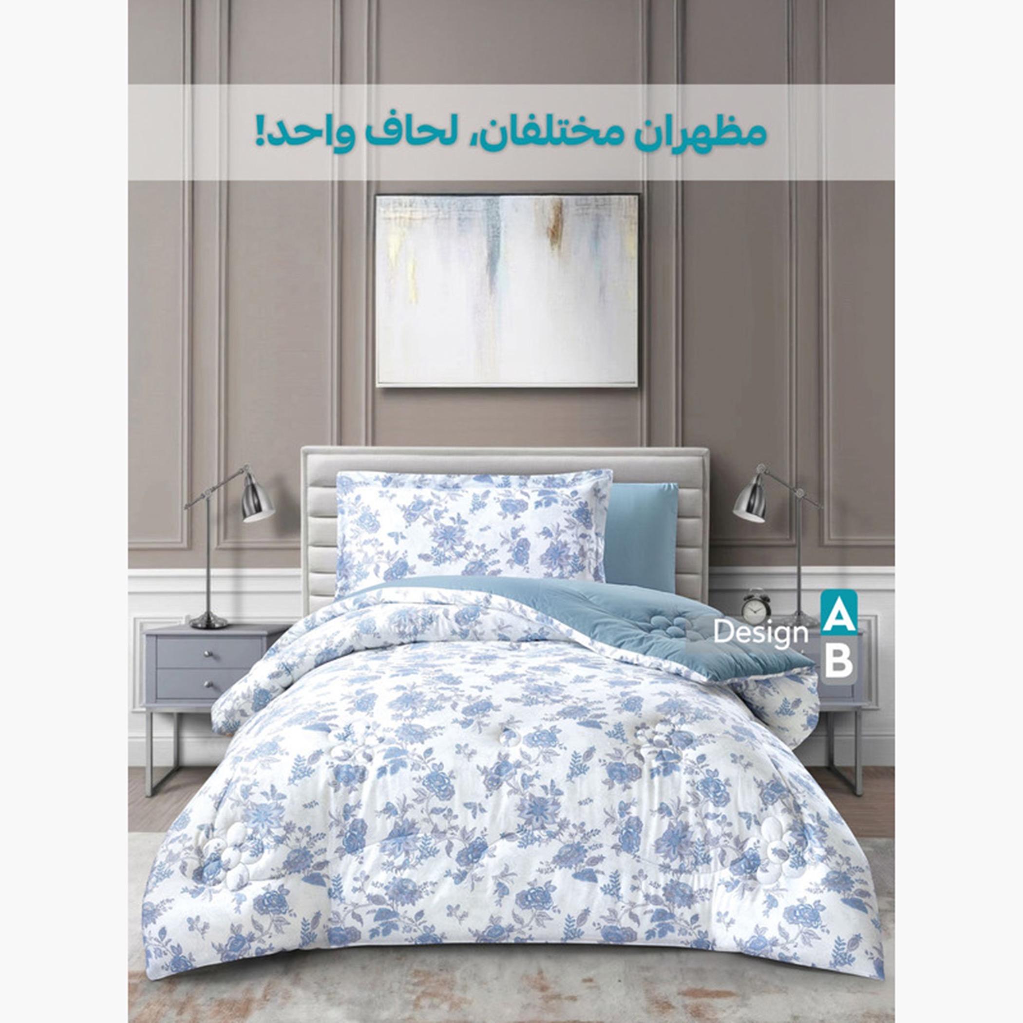 Printed Cotton Comforter Set, Single-household-bedding-comfortersandbedspreads-comforters-image-61