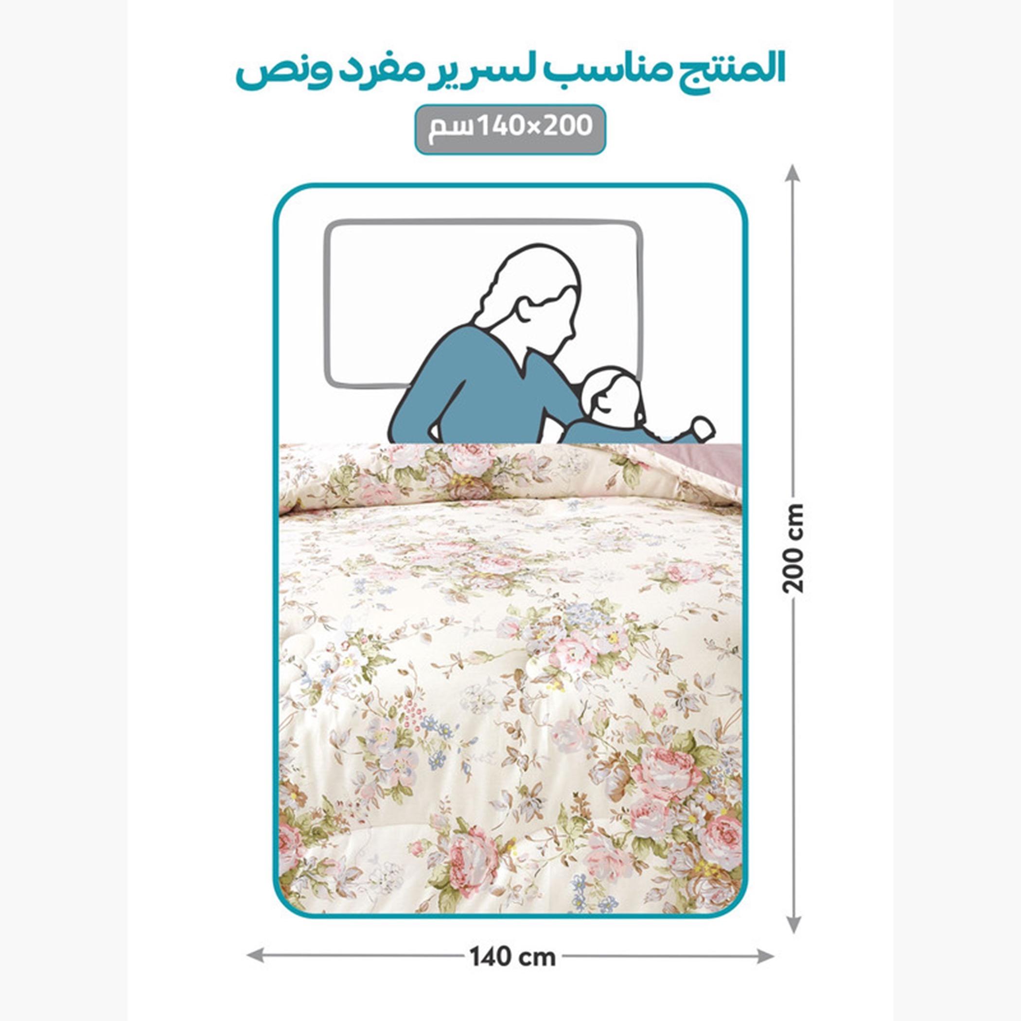 Printed Cotton Comforter Set, Single-household-bedding-comfortersandbedspreads-comforters-image-66