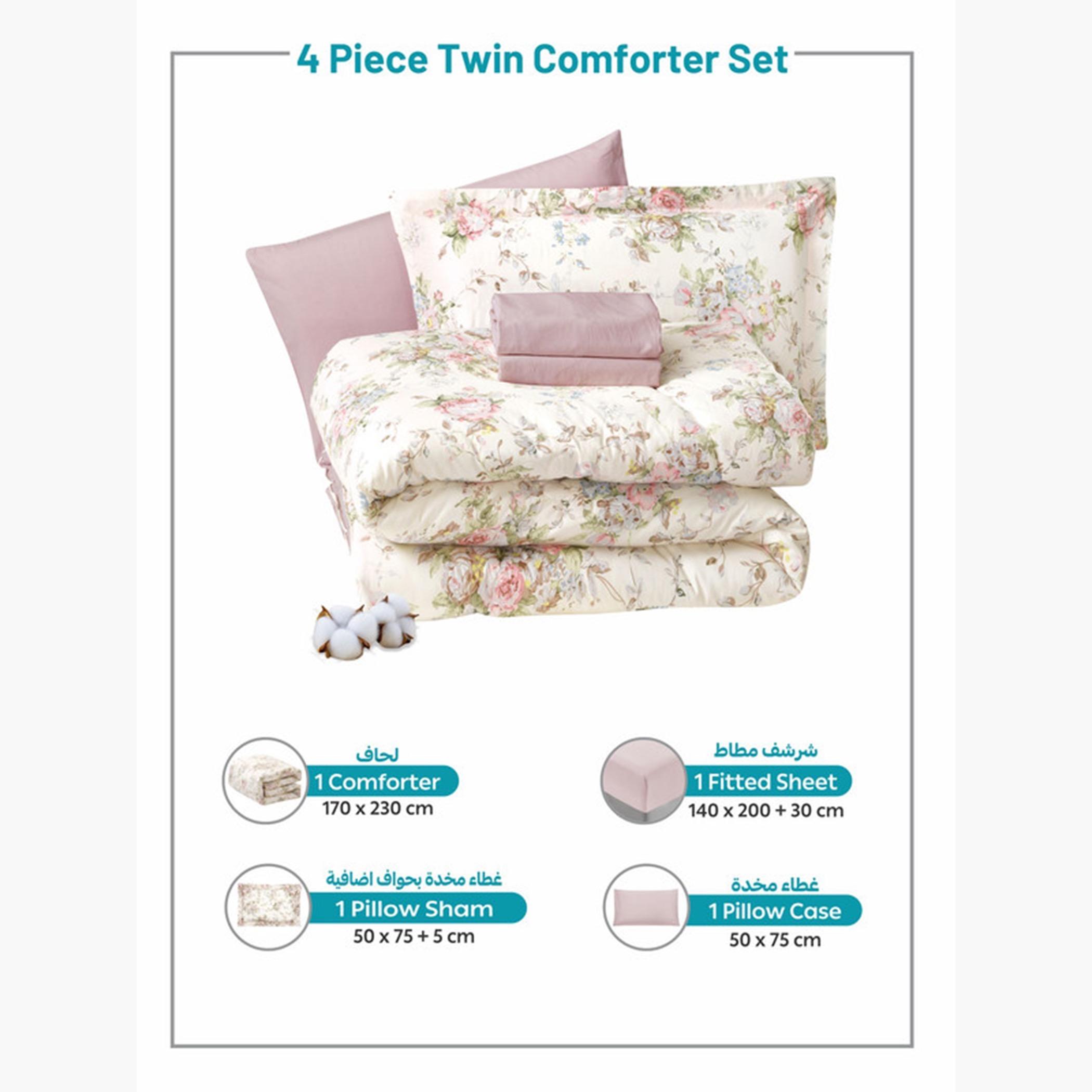 Printed Cotton Comforter Set, Single-household-bedding-comfortersandbedspreads-comforters-image-67