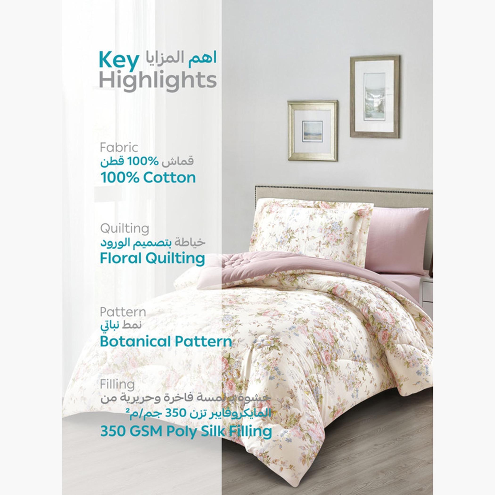 Printed Cotton Comforter Set, Single-household-bedding-comfortersandbedspreads-comforters-image-69