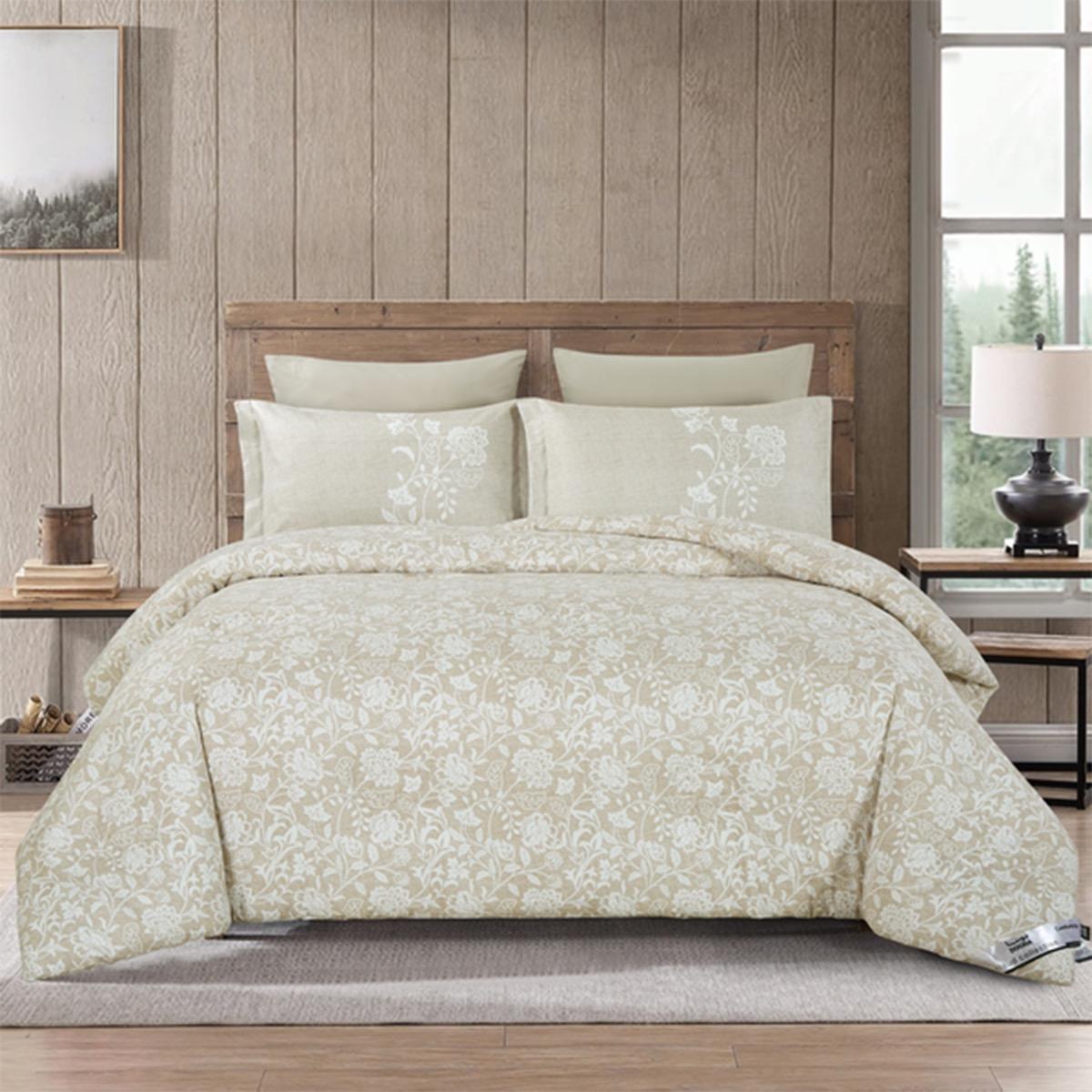 Floral Print 4-Piece Twin Comforter Set - 170x230 cms-household-bedding-comfortersandbedspreads-comforters-image-8