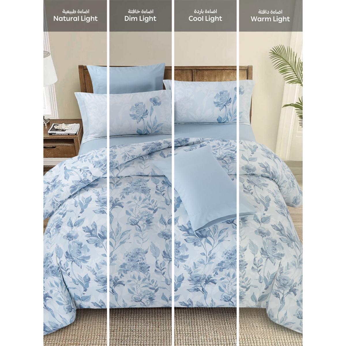 Floral Print 4-Piece Twin Comforter Set - 170x230 cms-household-bedding-comfortersandbedspreads-comforters-image-27