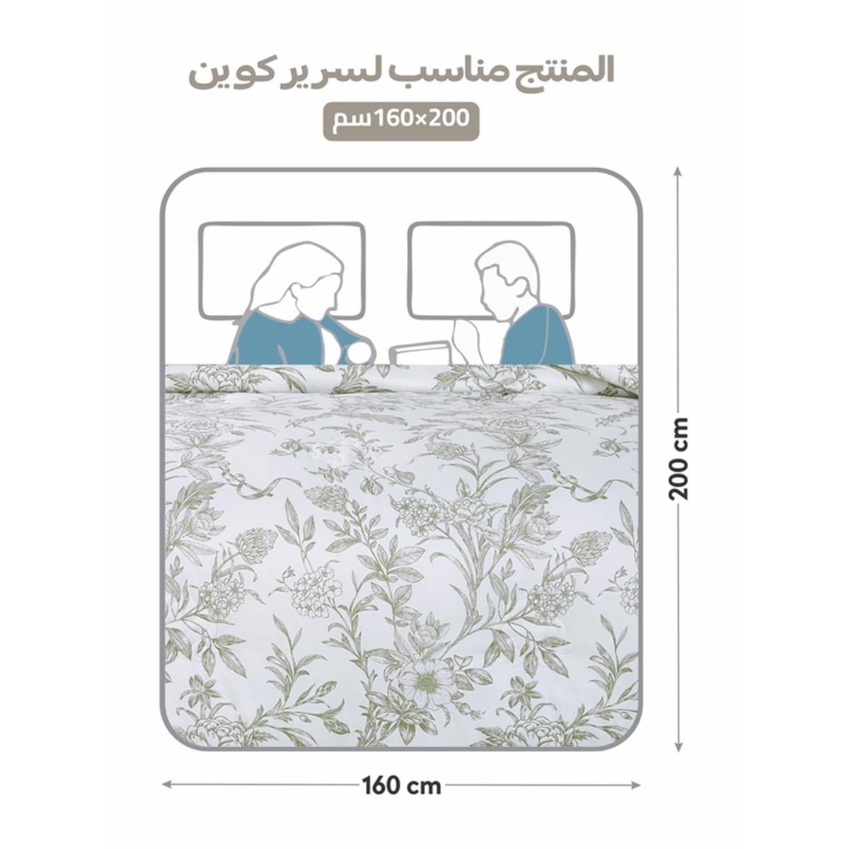 Floral Print 4-Piece Twin Comforter Set - 170x230 cms-household-bedding-comfortersandbedspreads-comforters-image-38