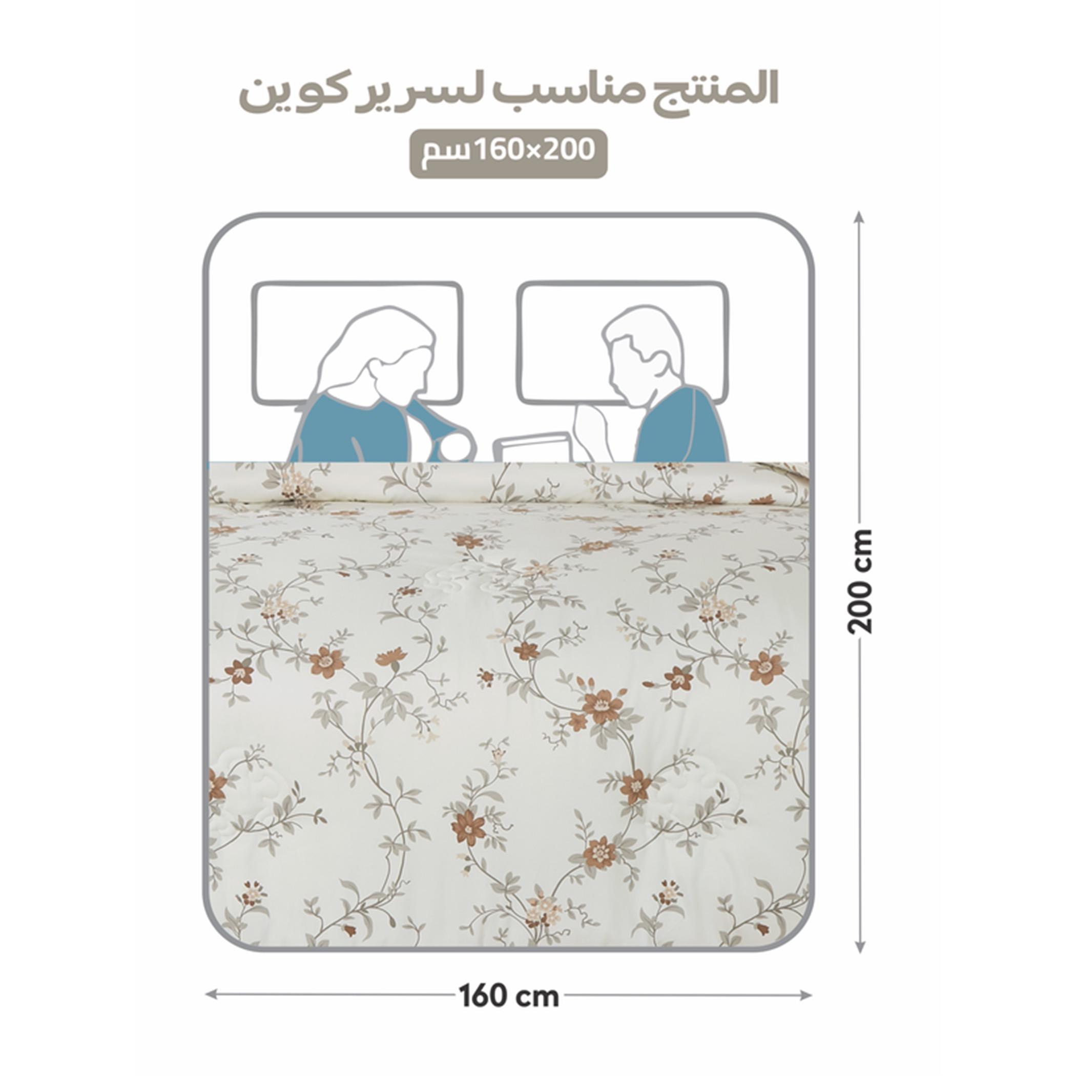 Floral Print 4-Piece Twin Comforter Set - 170x230 cms-household-bedding-comfortersandbedspreads-comforters-image-45