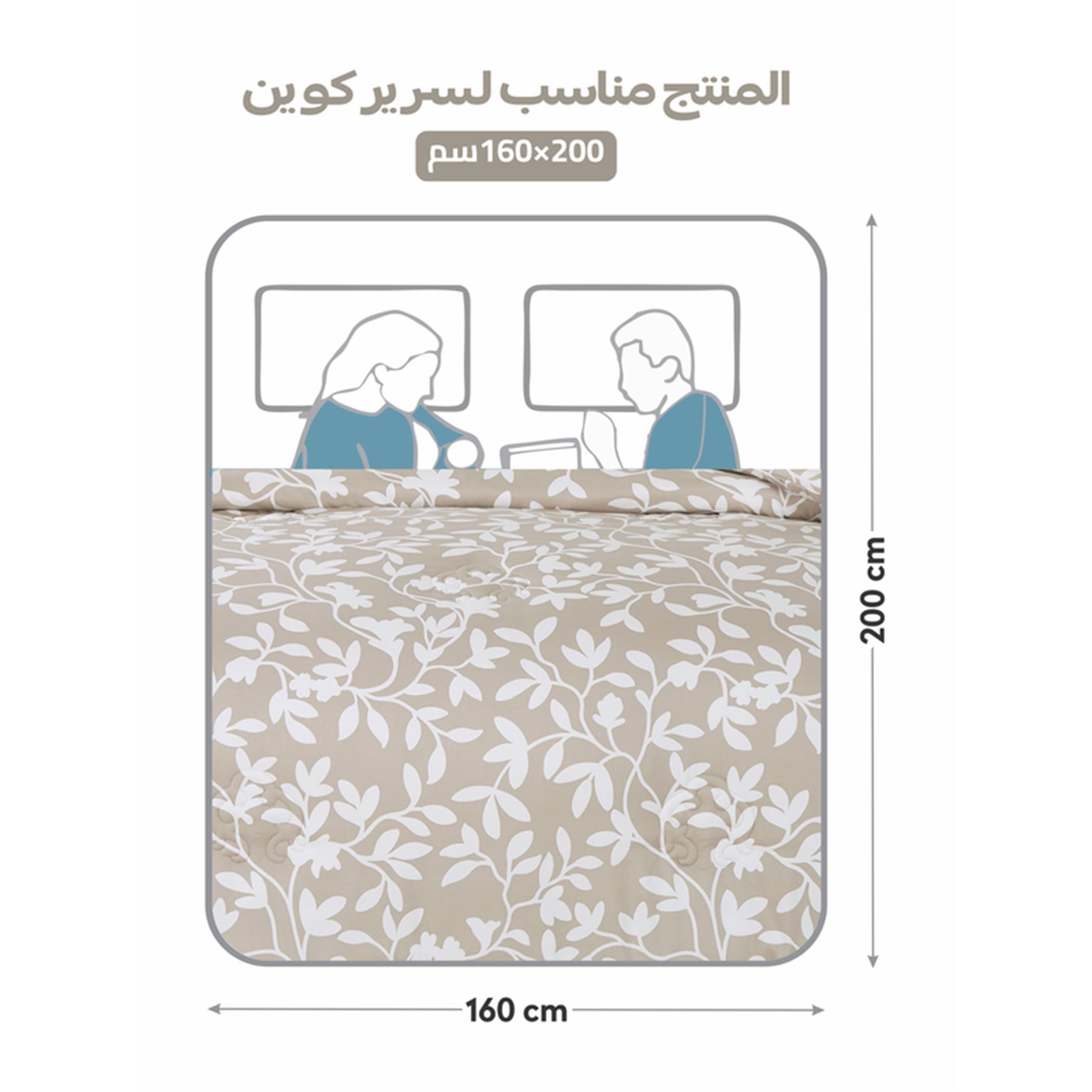 Floral Print 4-Piece Twin Comforter Set - 170x230 cms-household-bedding-comfortersandbedspreads-comforters-image-66