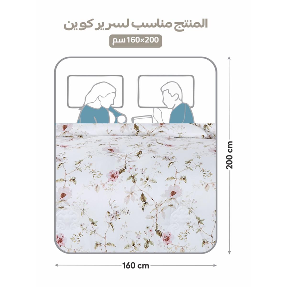 Floral Print 4-Piece Twin Comforter Set - 170x230 cms-household-bedding-comfortersandbedspreads-comforters-image-73