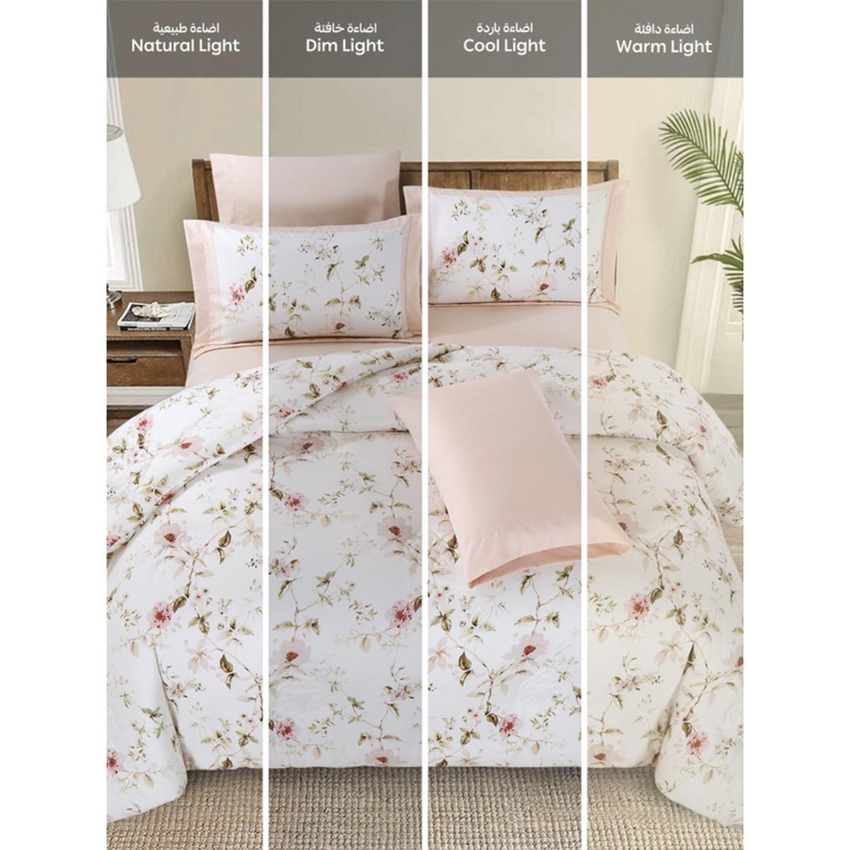 Floral Print 4-Piece Twin Comforter Set - 170x230 cms-household-bedding-comfortersandbedspreads-comforters-image-76