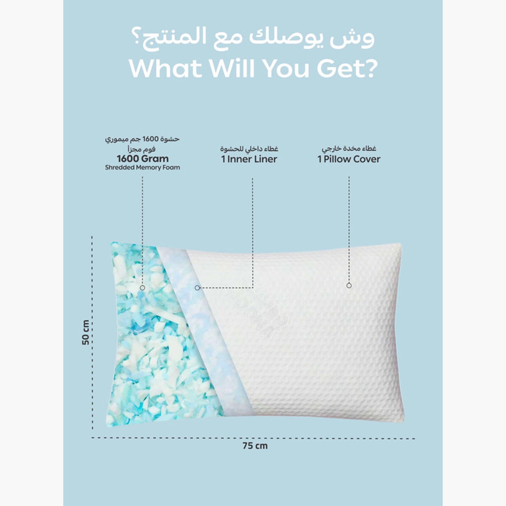 Cooling Shredded Memory Foam Pillow-household-bedding-pillows-image-2