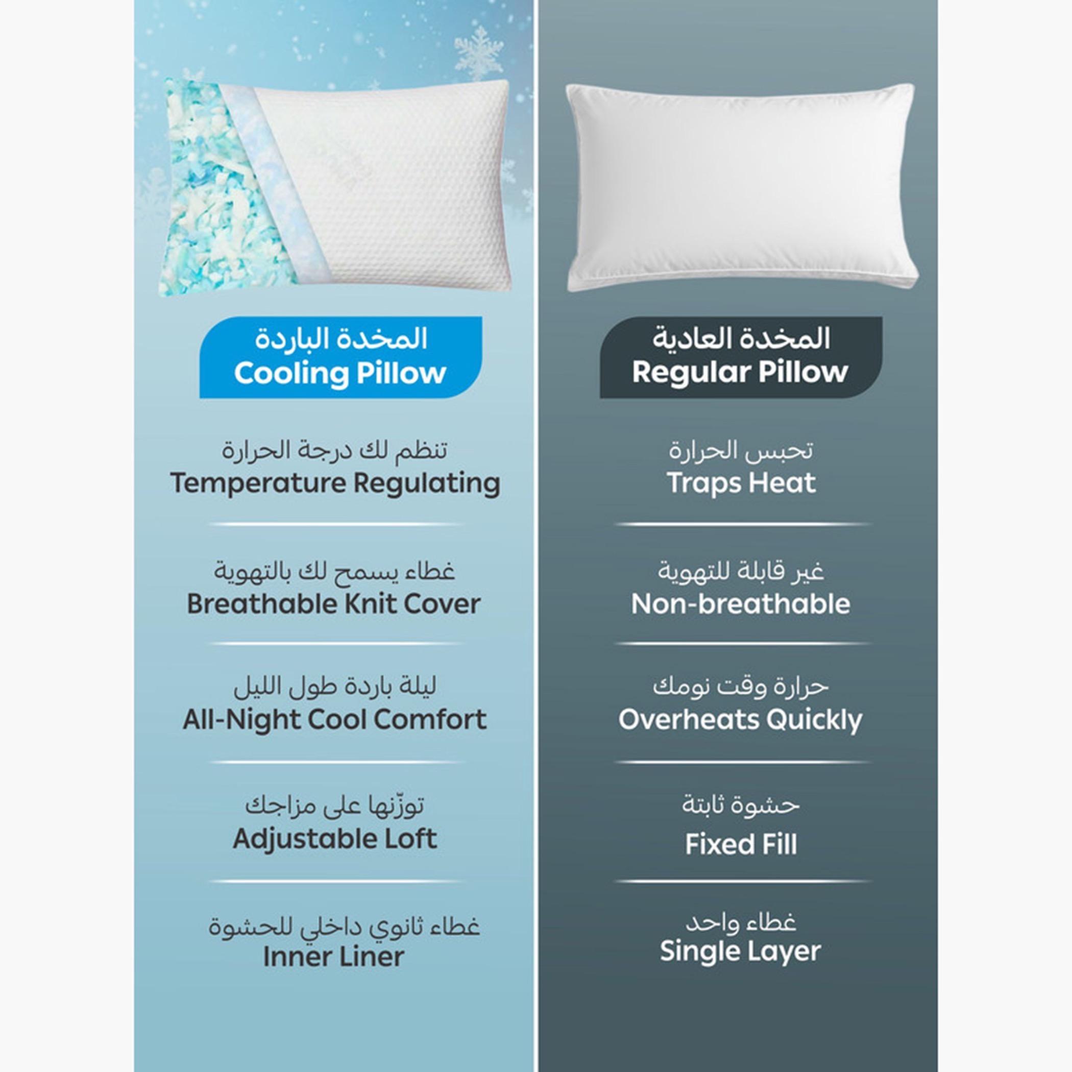 دوناتيلا وسادة تبريد ميموري فوم مجروش-household-bedding-pillows-image-6