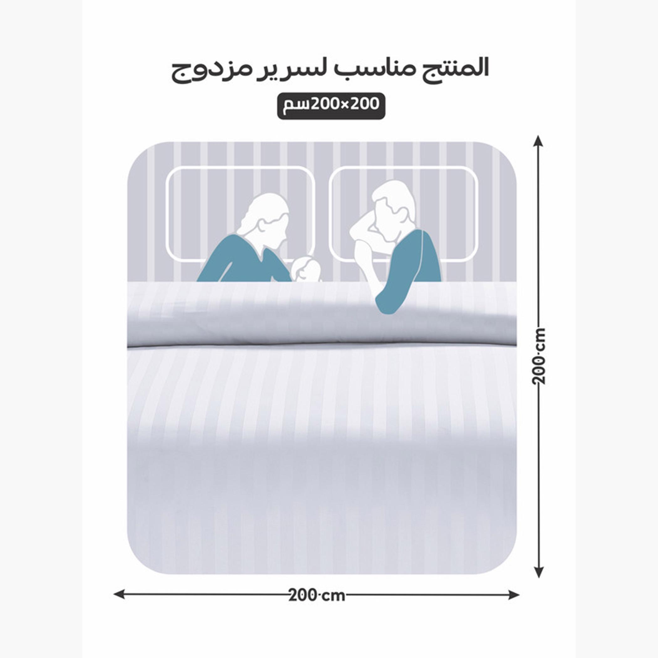 Striped Comforter Set, Mattress Topper, Pillows-household-bedding-comfortersandbedspreads-comforters-image-2