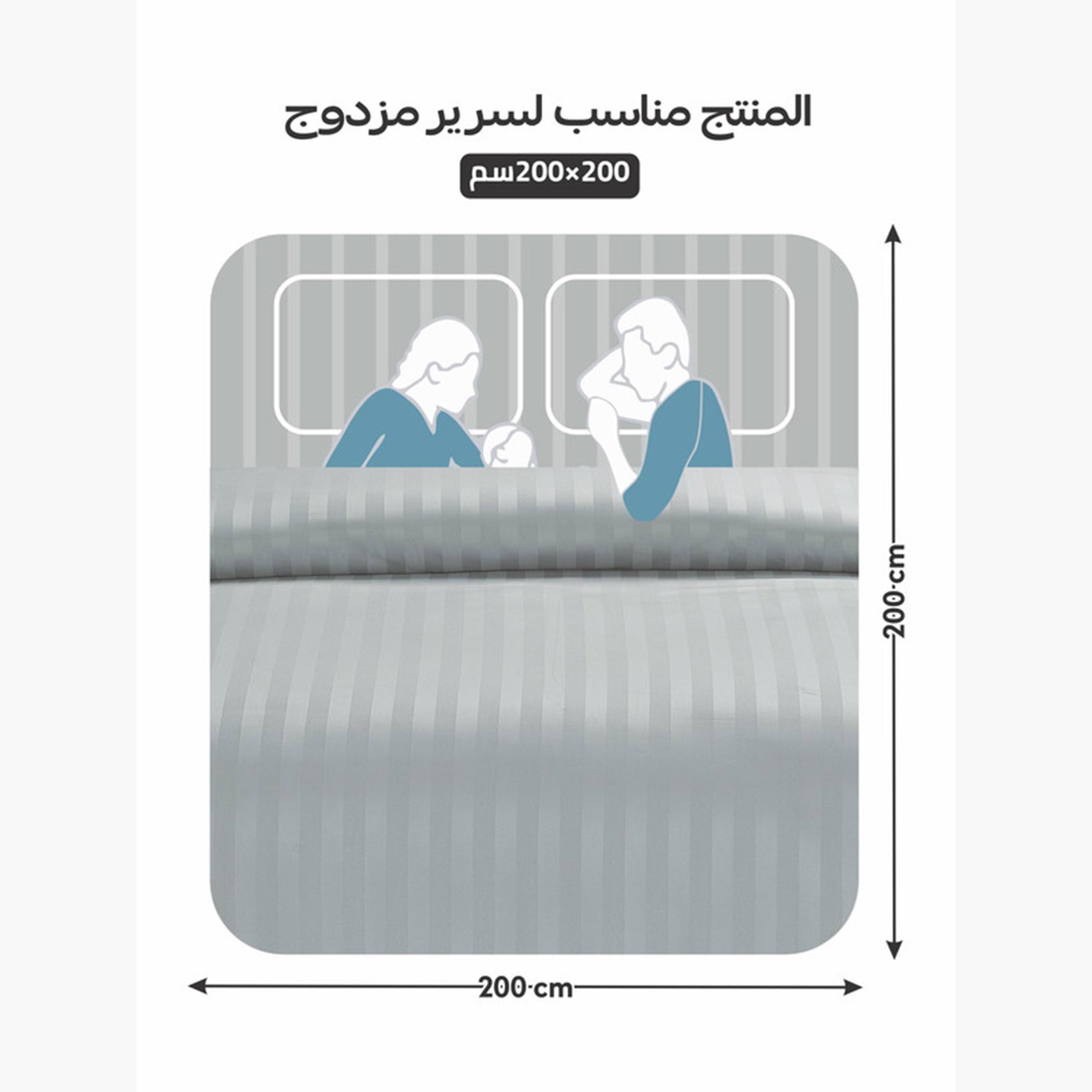 دوناتيلا طقم لحاف مخطط، غطاء مرتبة، ووسائد-household-bedding-comfortersandbedspreads-comforters-image-9