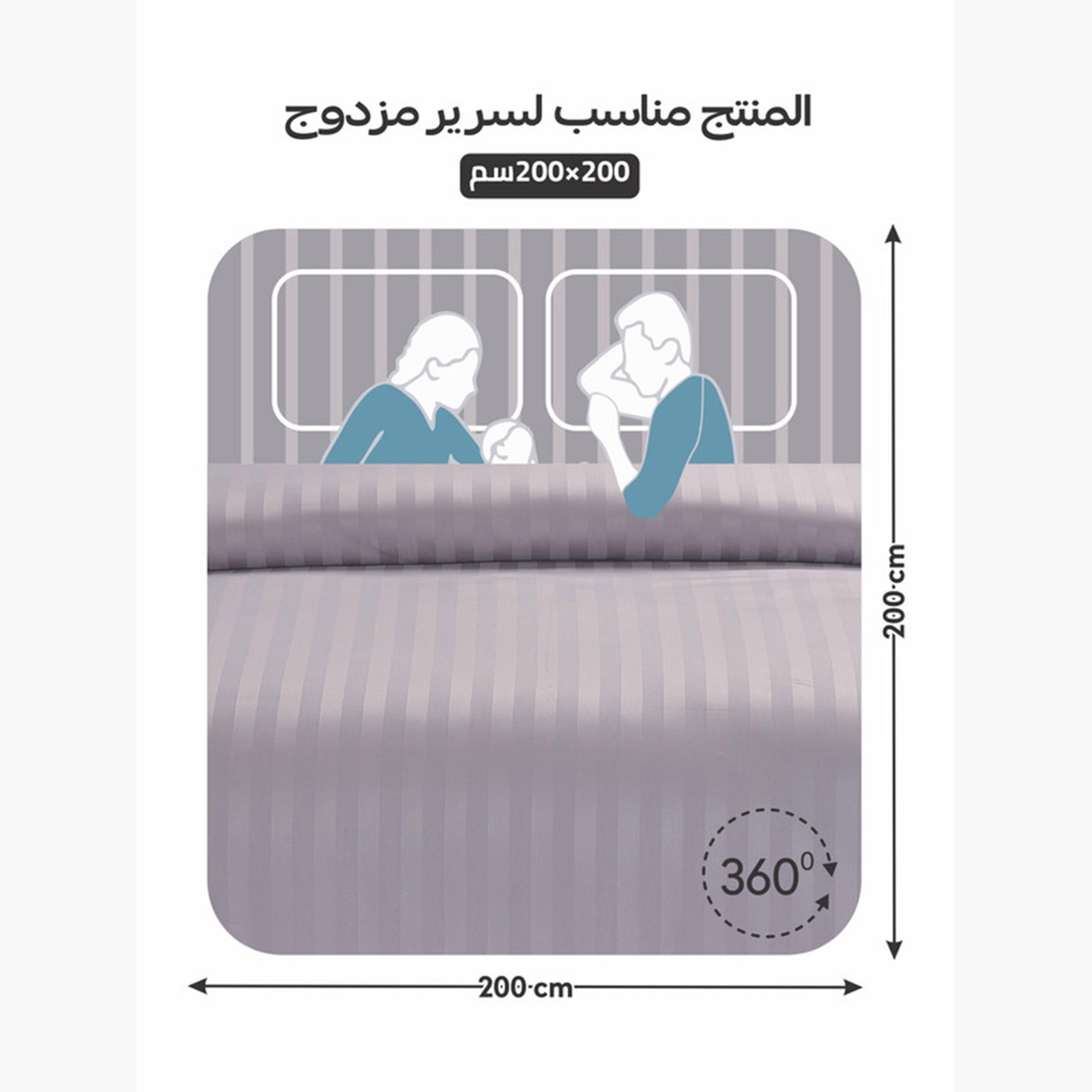 دوناتيلا طقم لحاف مخطط، غطاء مرتبة، ووسائد-household-bedding-comfortersandbedspreads-comforters-image-44