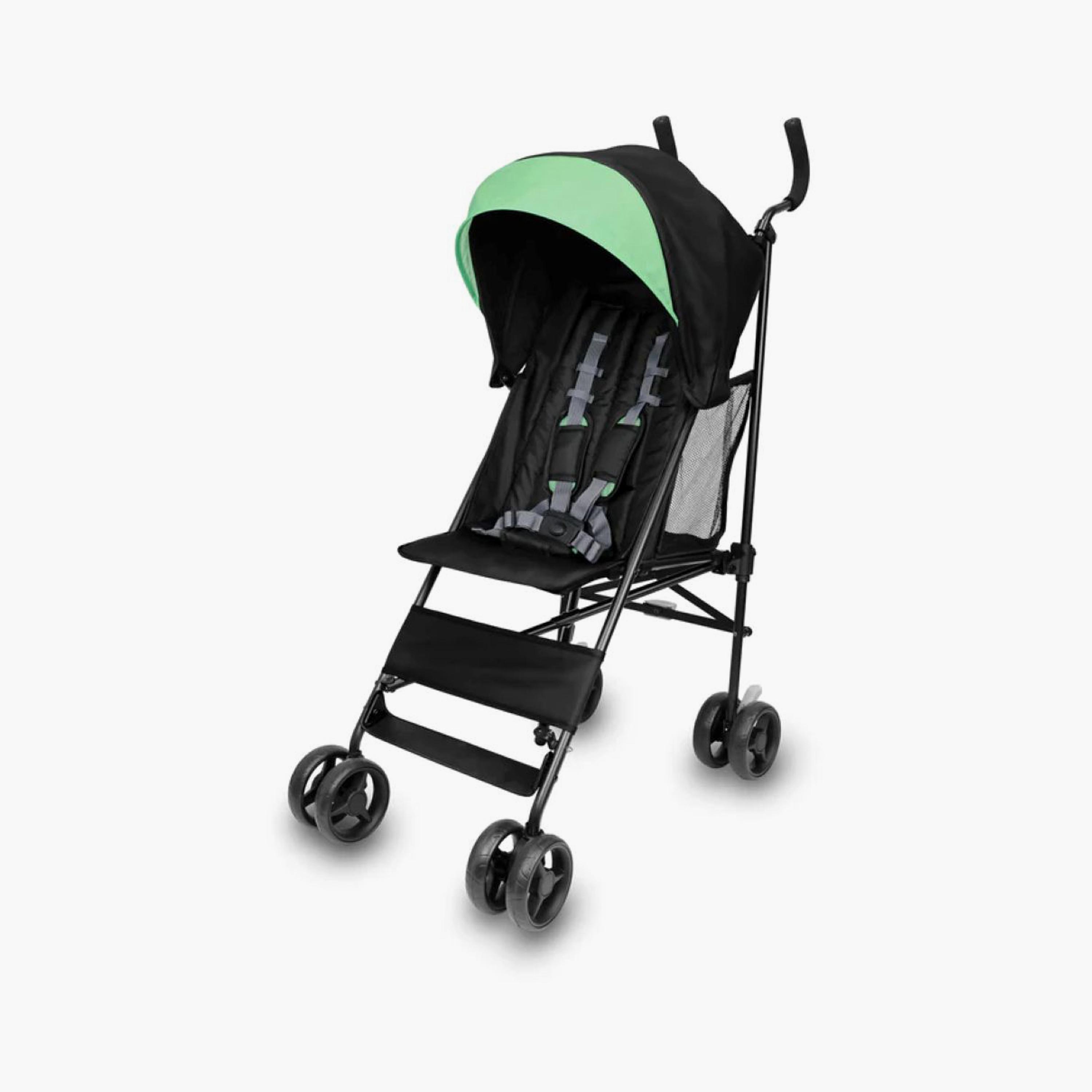 Ingenuity Ingenuity Smooth Stroll Convenience Umbrella Baby Stroller - Black/Green-baby-gear-strollersandprams-strollers-image-1
