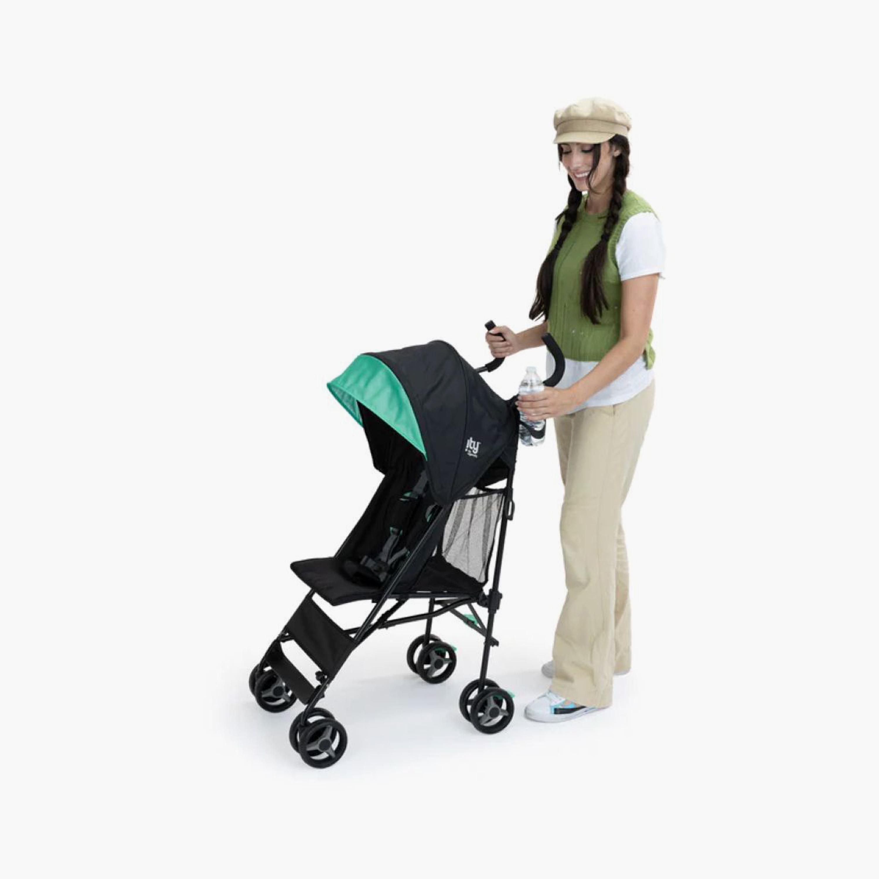Ingenuity Ingenuity Smooth Stroll Convenience Umbrella Baby Stroller - Black/Green-baby-gear-strollersandprams-strollers-image-2