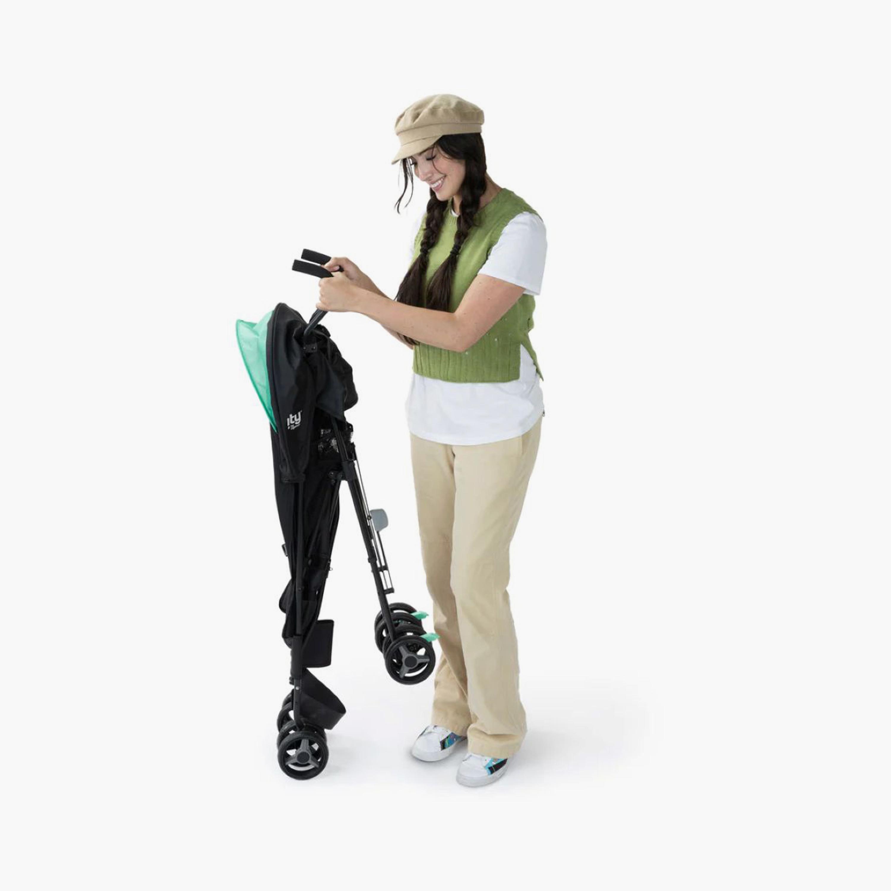 Ingenuity Ingenuity Smooth Stroll Convenience Umbrella Baby Stroller - Black/Green-baby-gear-strollersandprams-strollers-image-5