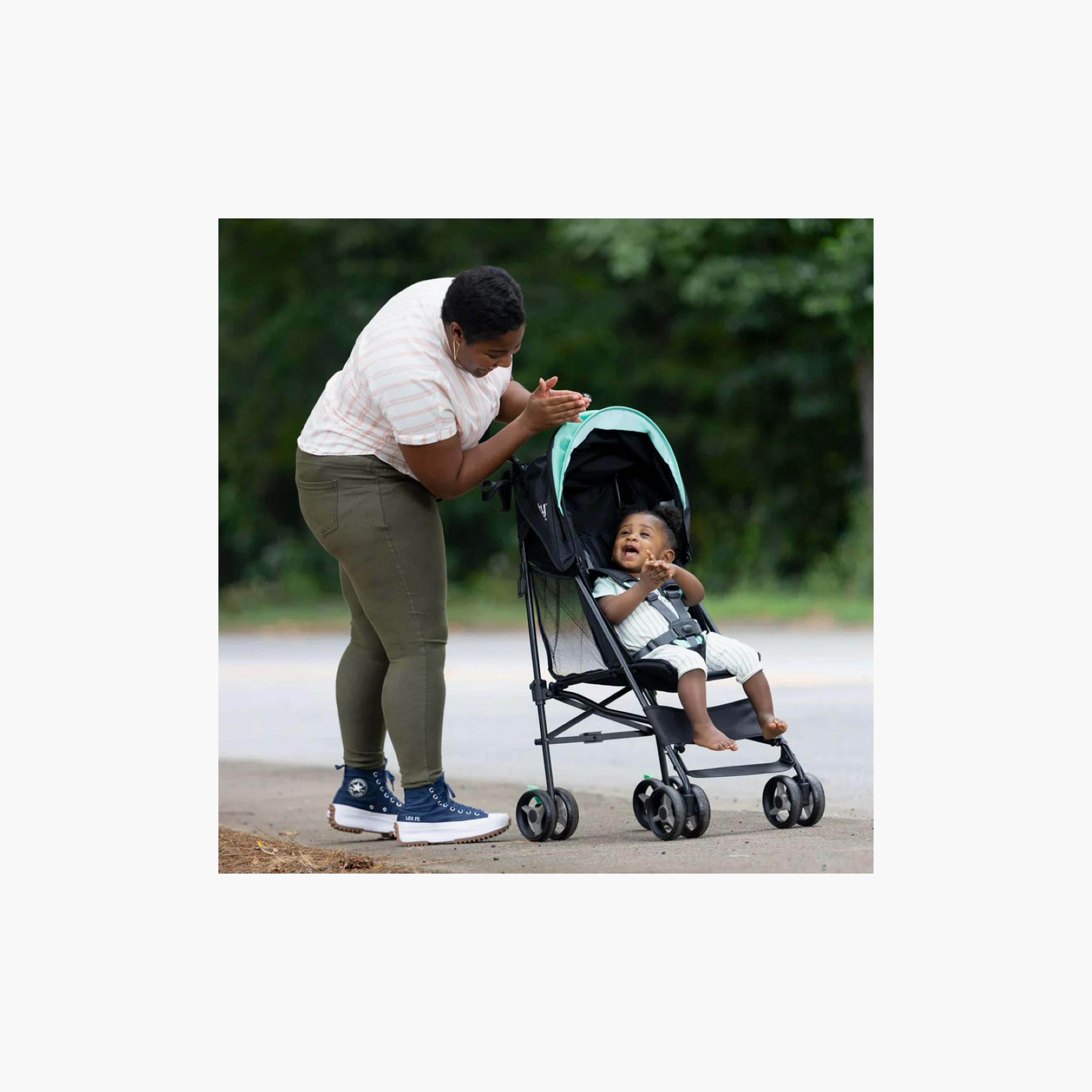 Ingenuity Ingenuity Smooth Stroll Convenience Umbrella Baby Stroller - Black/Green-baby-gear-strollersandprams-strollers-image-7