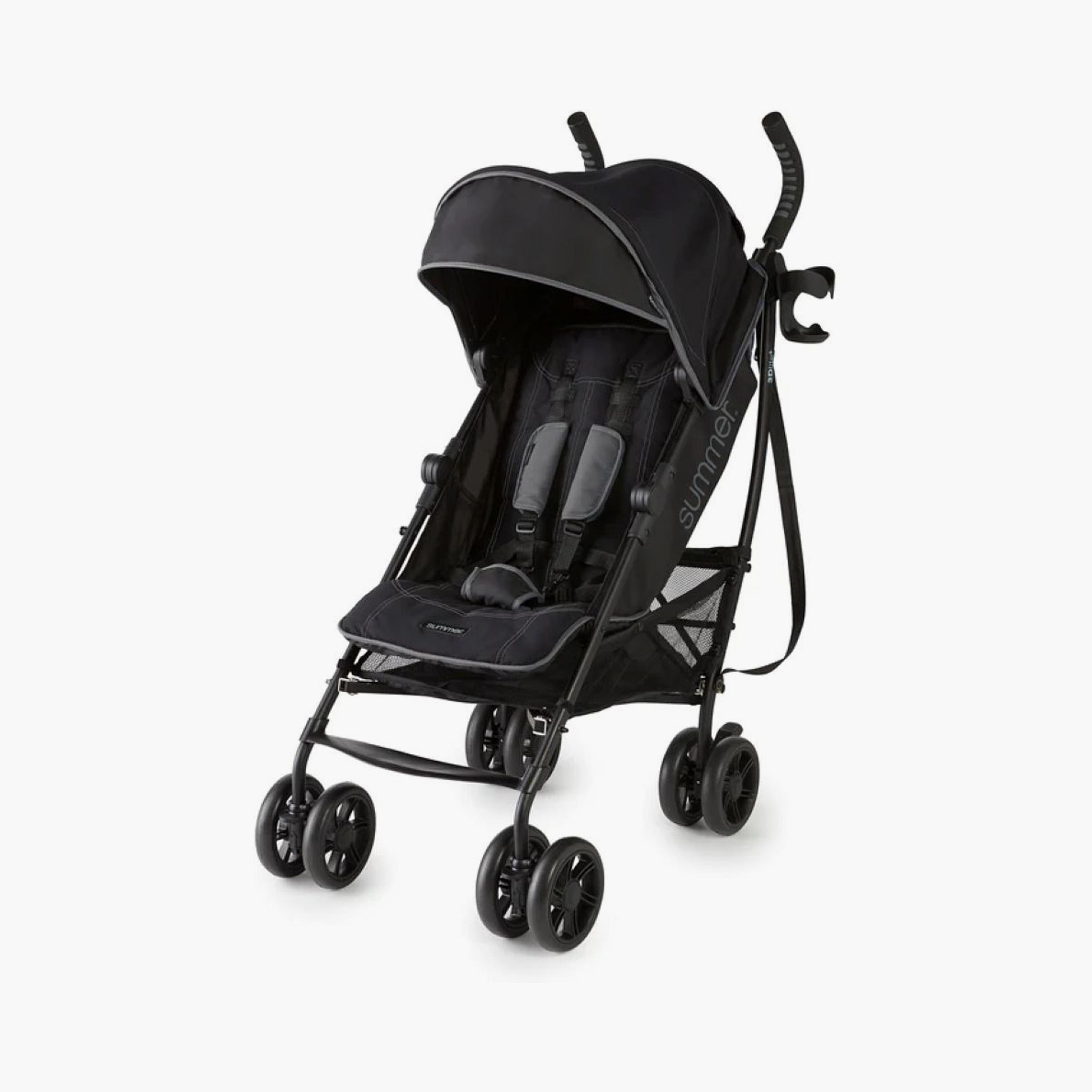 عربة الأطفال المظلة سمر 3دي لايت+ خفيفة الوزن والمريحة - أسود من إنجوينيتي-baby-gear-strollersandprams-strollers-image-1