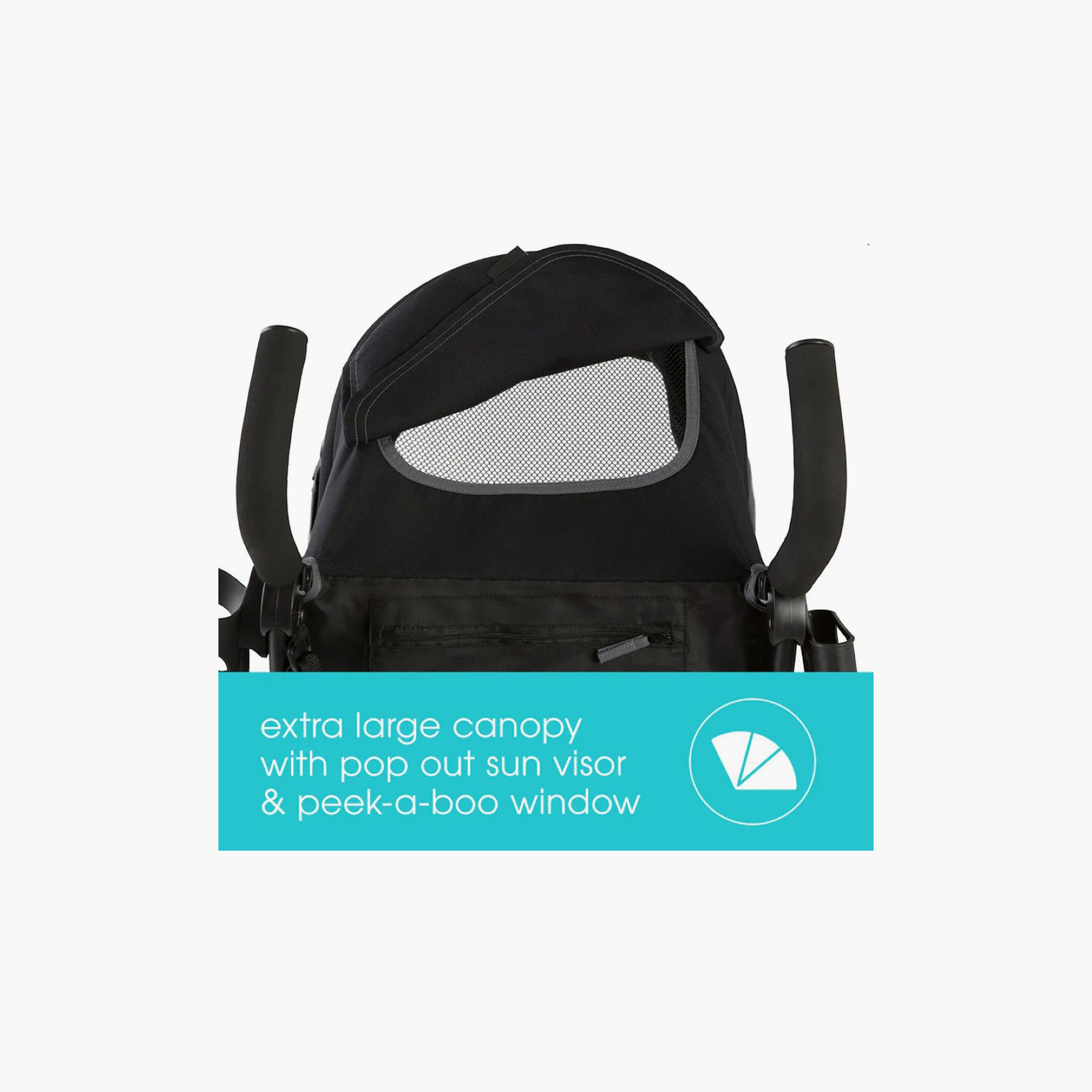 عربة الأطفال المظلة سمر 3دي لايت+ خفيفة الوزن والمريحة - أسود من إنجوينيتي-baby-gear-strollersandprams-strollers-image-6